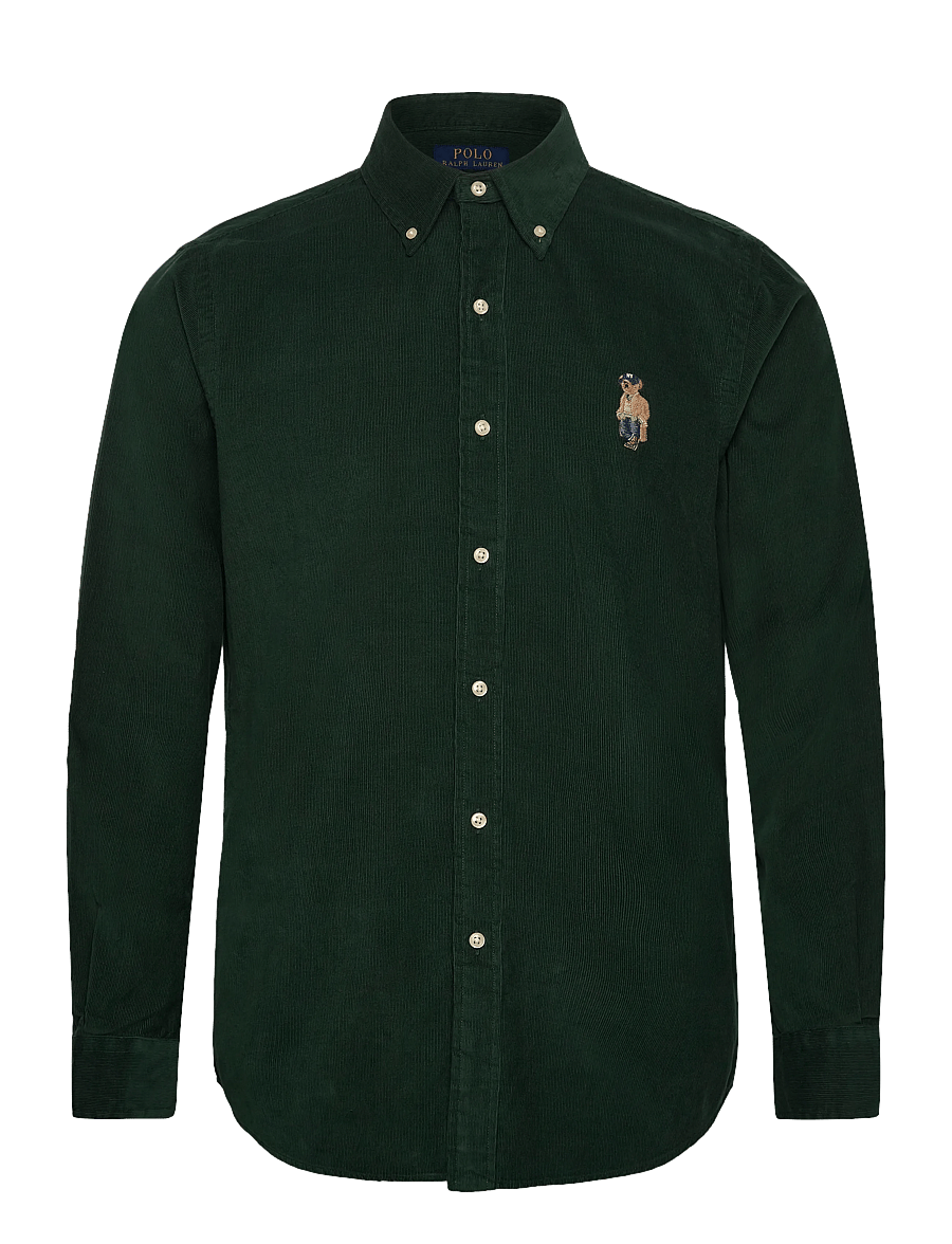 Polo Ralph Lauren - FINE WALE CORD-WVN-SHIRT - moss agate - 0