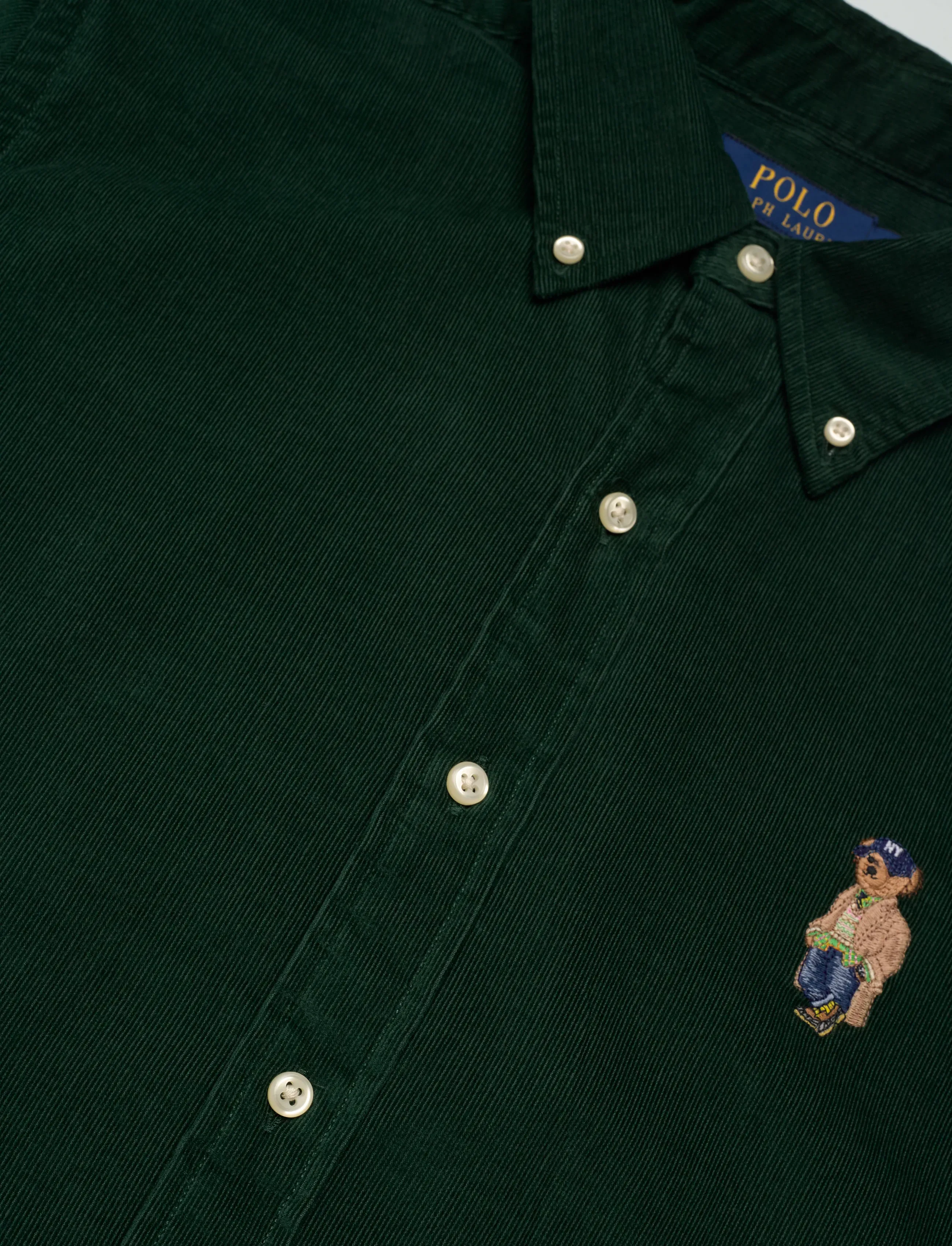 Polo Ralph Lauren - FINE WALE CORD-WVN-SHIRT - moss agate - 3