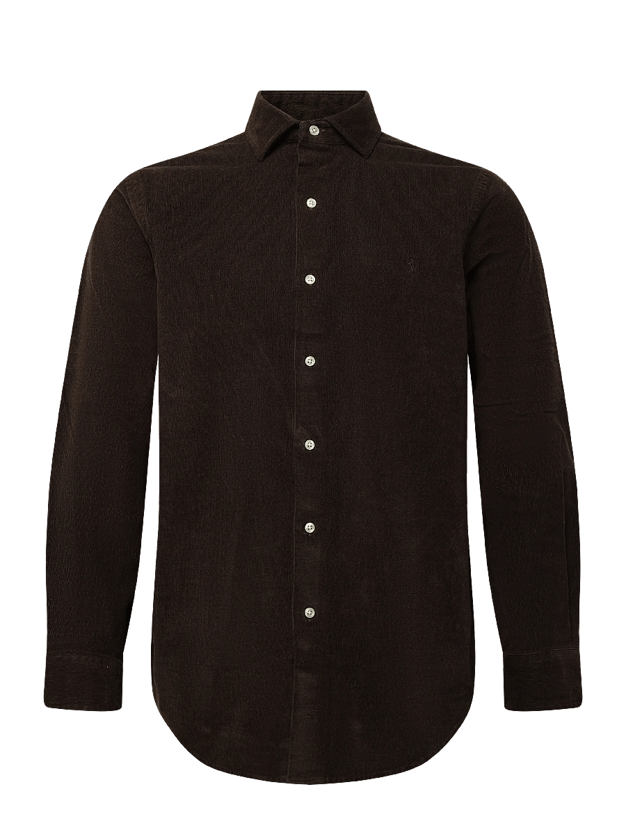 Polo Ralph Lauren - Custom Fit Stretch Corduroy Shirt - cordhemden - alpine brown heat - 0