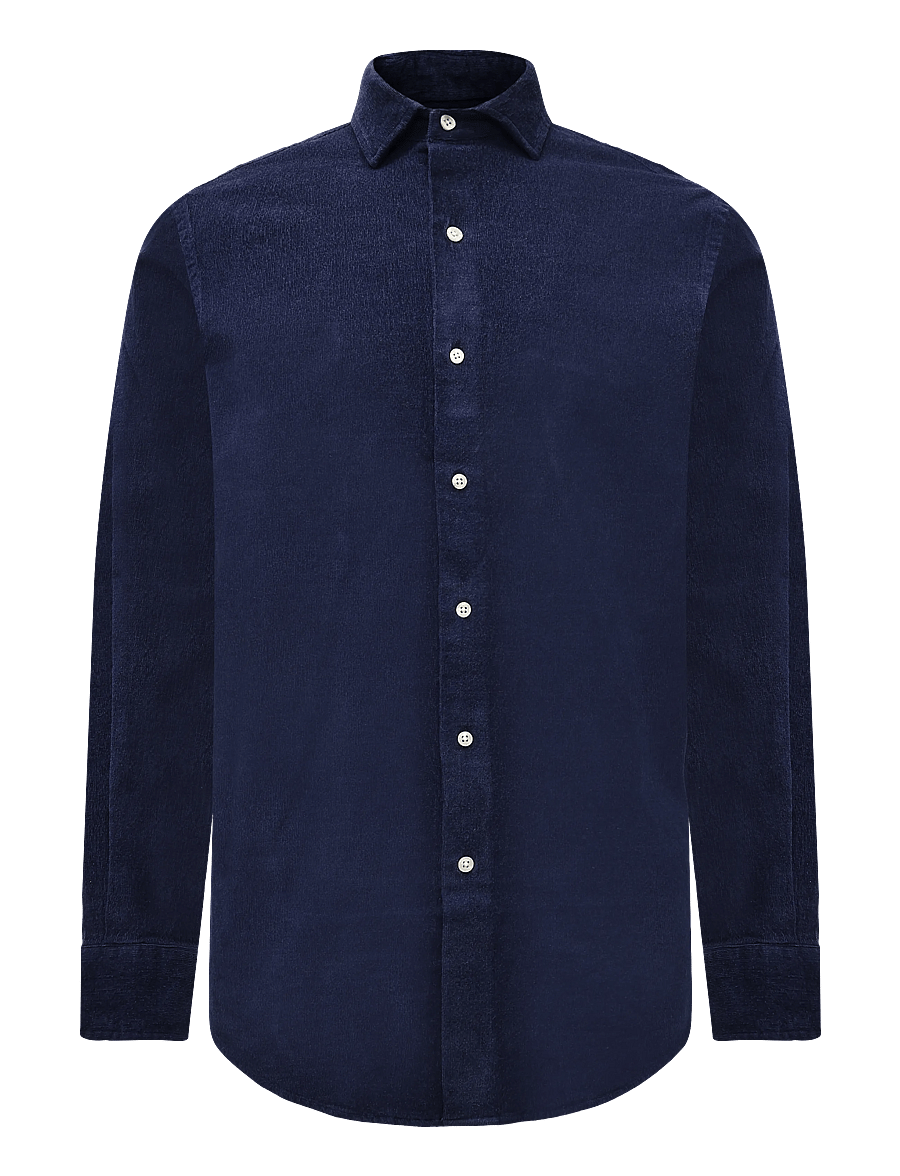 Polo Ralph Lauren - Custom Fit Stretch Corduroy Shirt - corduroy shirts - spring navy heath - 0