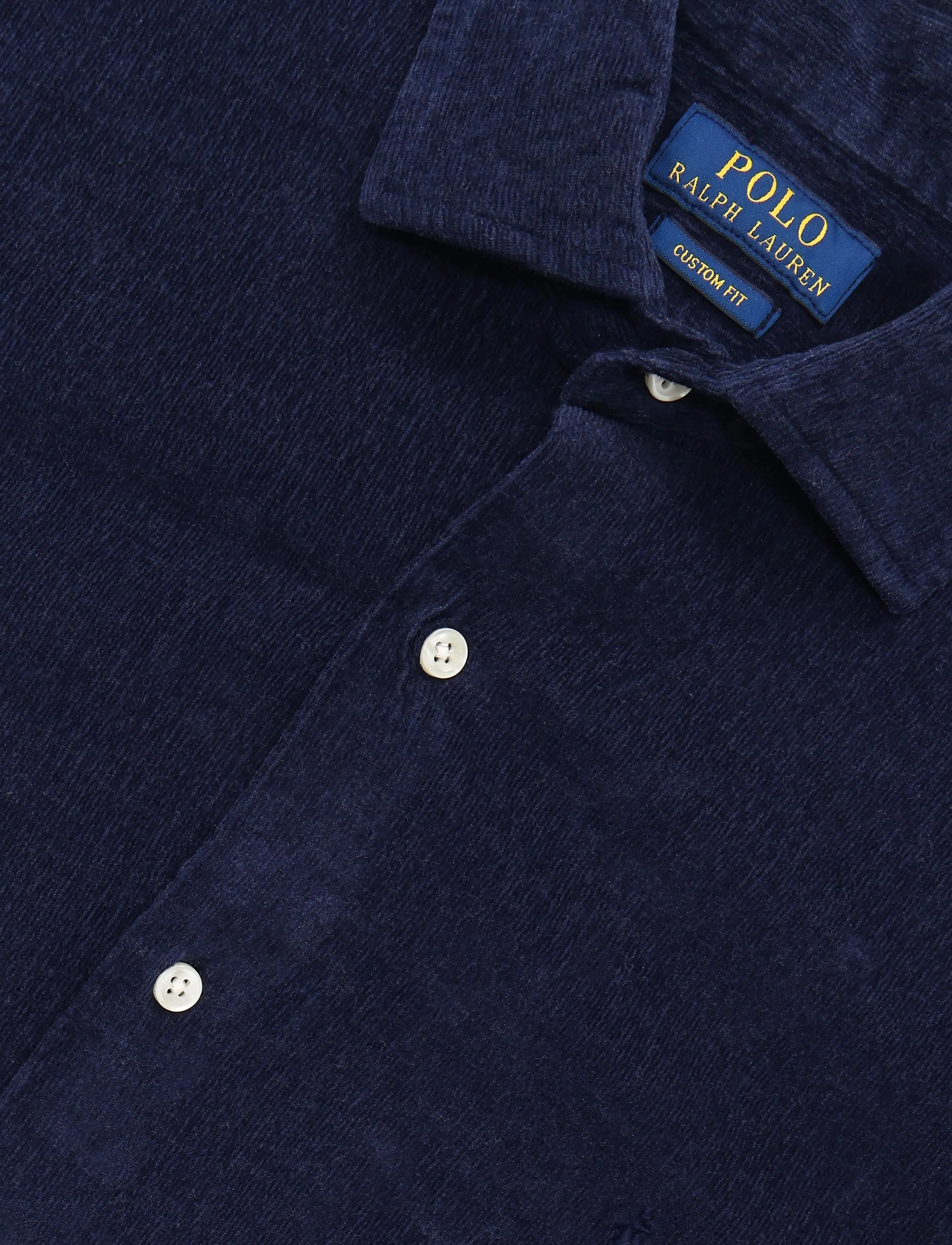 Polo Ralph Lauren - Custom Fit Stretch Corduroy Shirt - corduroy shirts - spring navy heath - 2