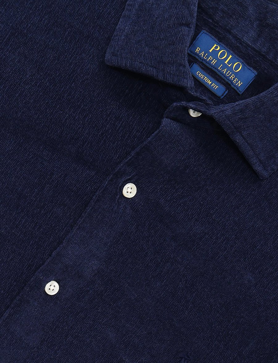 Polo Ralph Lauren - Custom Fit Stretch Corduroy Shirt - corduroy shirts - spring navy heath - 2