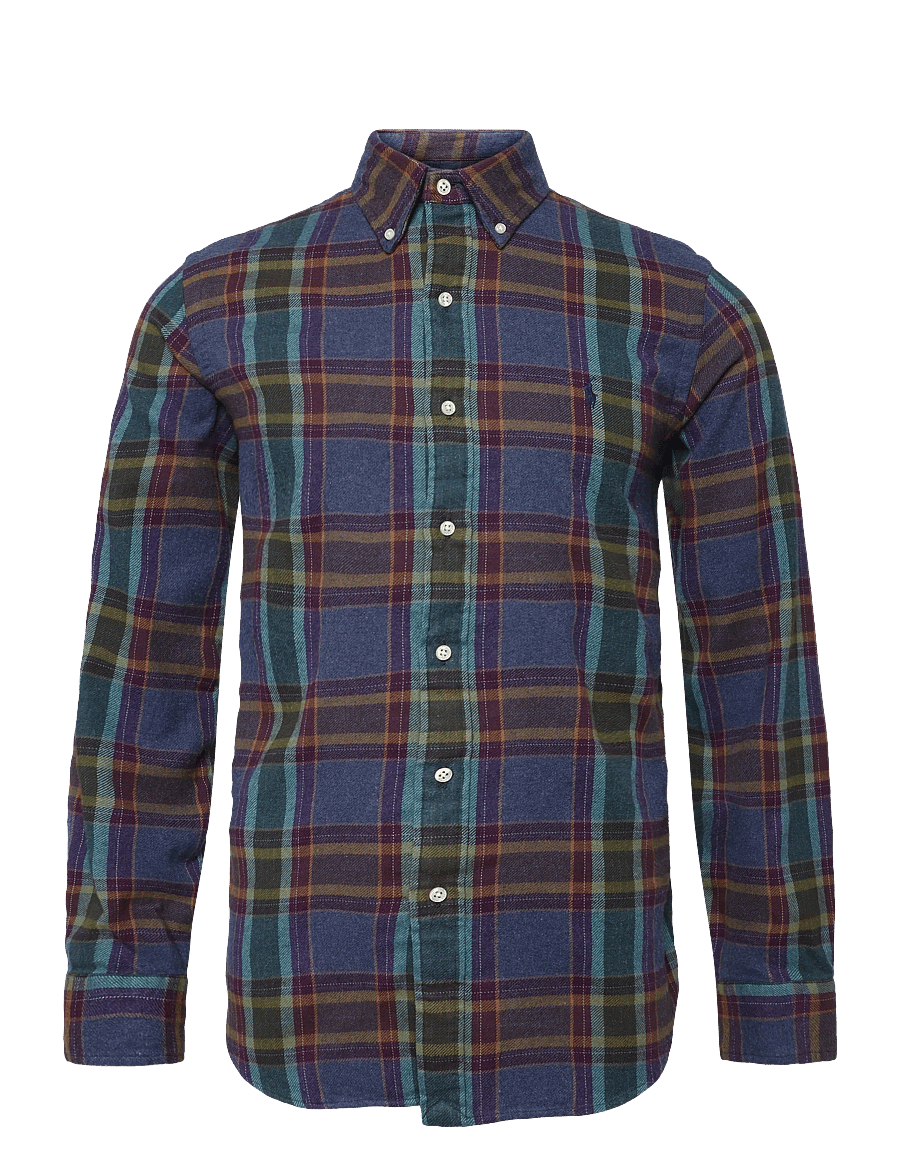 Polo Ralph Lauren - Custom Fit Plaid Flannel Shirt - flannel shirts - 7401 blue purple - 1