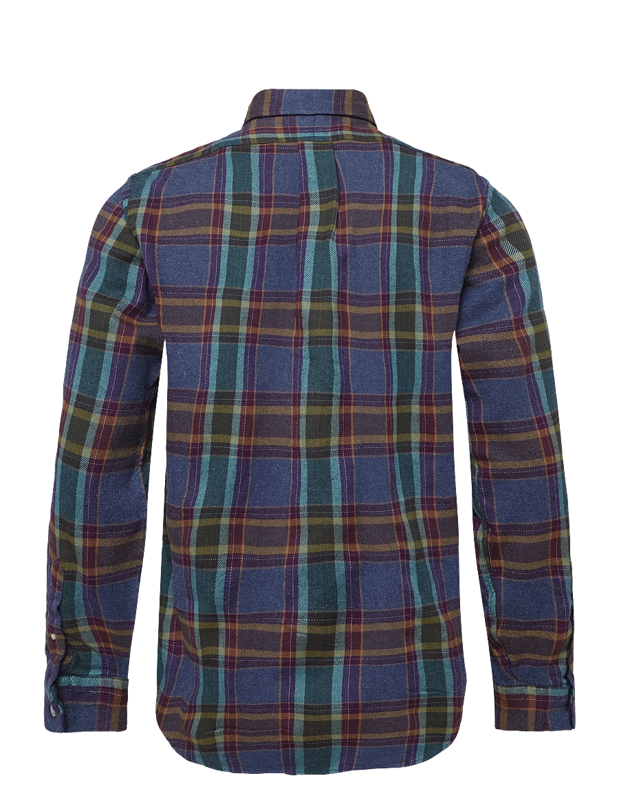 Polo Ralph Lauren - Custom Fit Plaid Flannel Shirt - flannel shirts - 7401 blue purple - 2