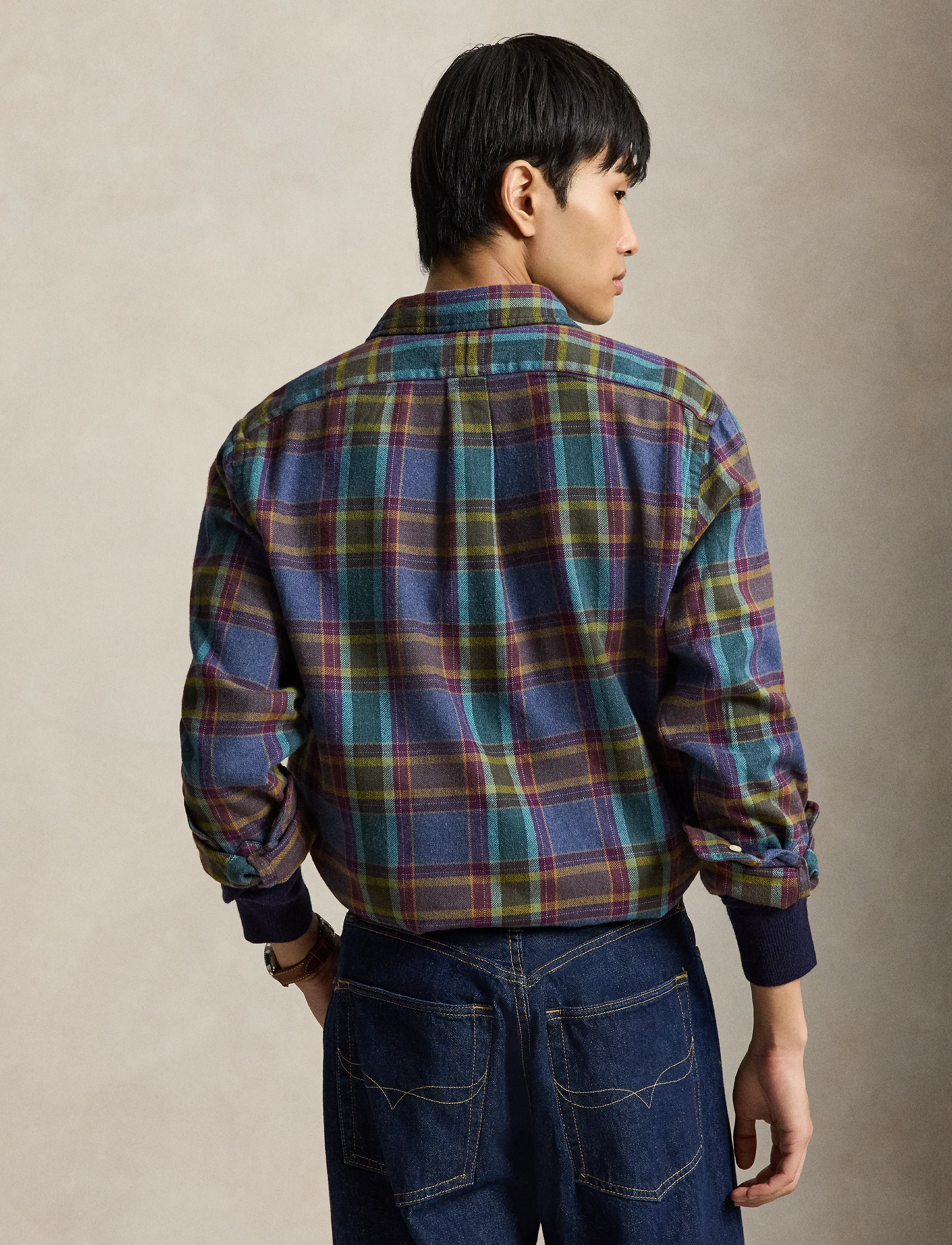 Polo Ralph Lauren - Custom Fit Plaid Flannel Shirt - karierte hemden - 7401 blue purple - 2