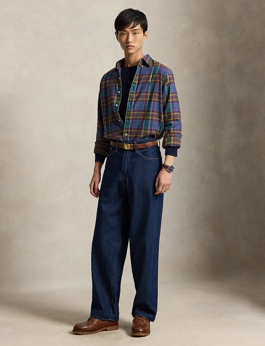 Polo Ralph Lauren - Custom Fit Plaid Flannel Shirt - karierte hemden - 7401 blue purple - 3