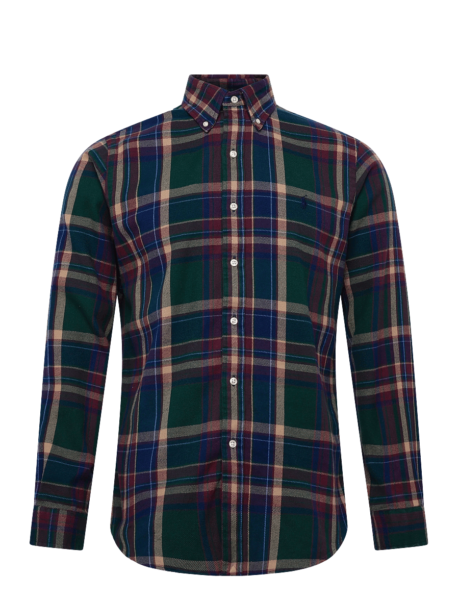 Polo Ralph Lauren - Custom Fit Plaid Flannel Shirt - flannel shirts - 7402 forest burgu - 1