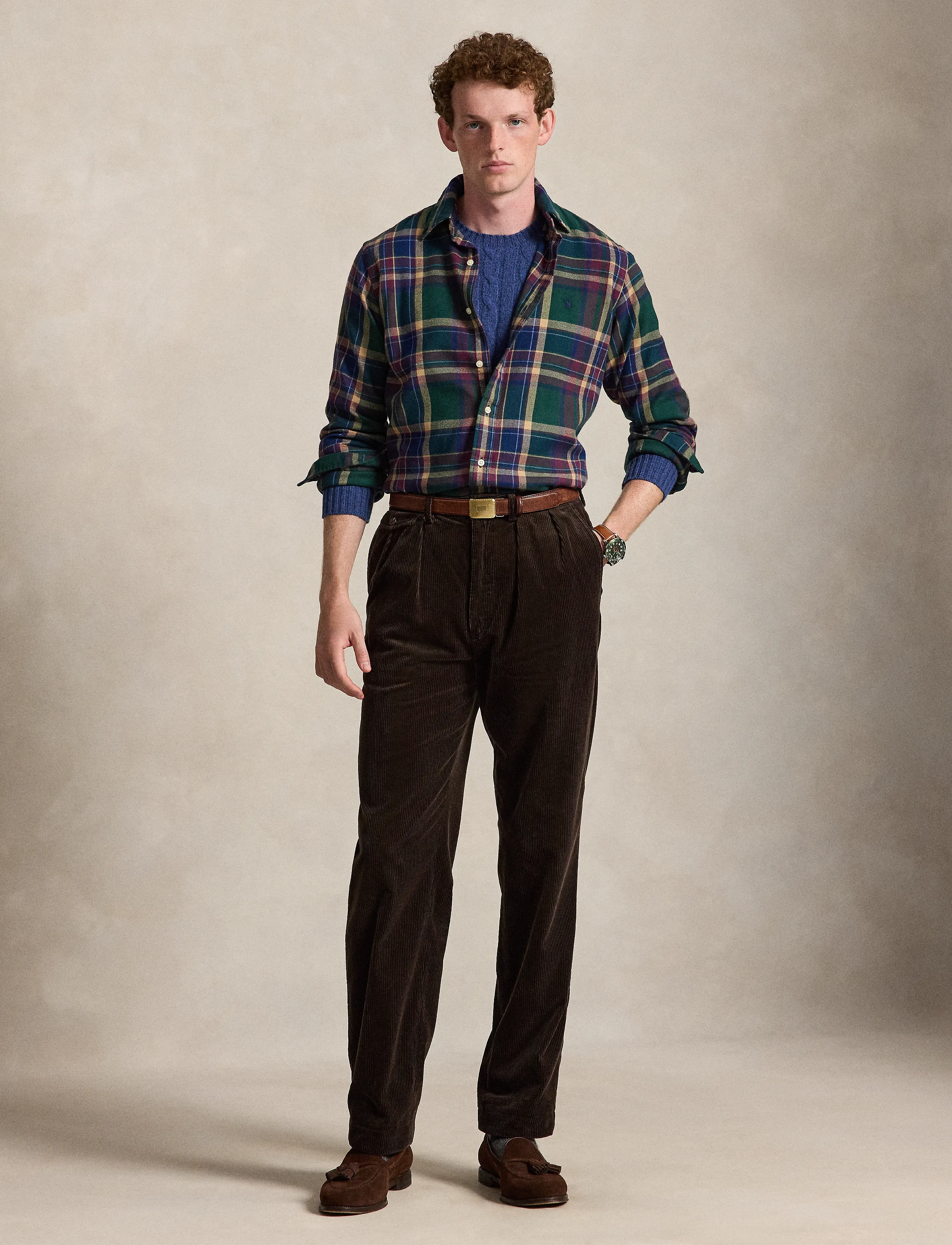 Polo Ralph Lauren - Custom Fit Plaid Flannel Shirt - flannel shirts - 7402 forest burgu - 5
