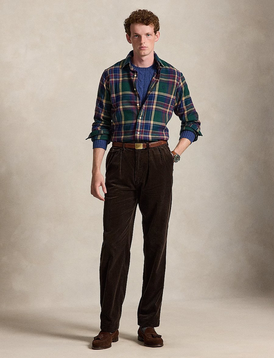 Polo Ralph Lauren - Custom Fit Plaid Flannel Shirt - flannel shirts - 7402 forest burgu - 5