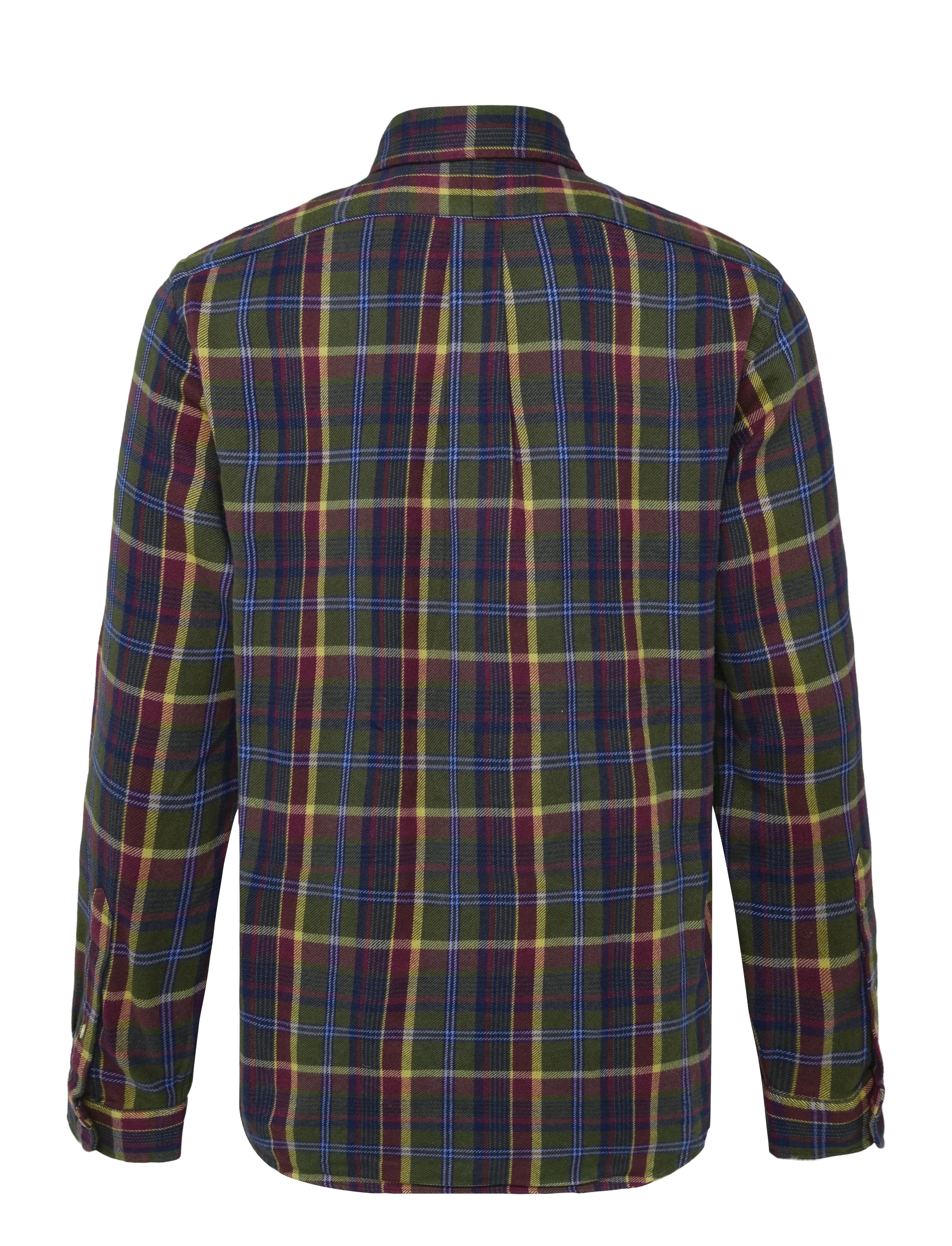 Polo Ralph Lauren - BRUSHED FLANNEL-WVN-SHIRT - flannel shirts - 7403b olive berry - 1