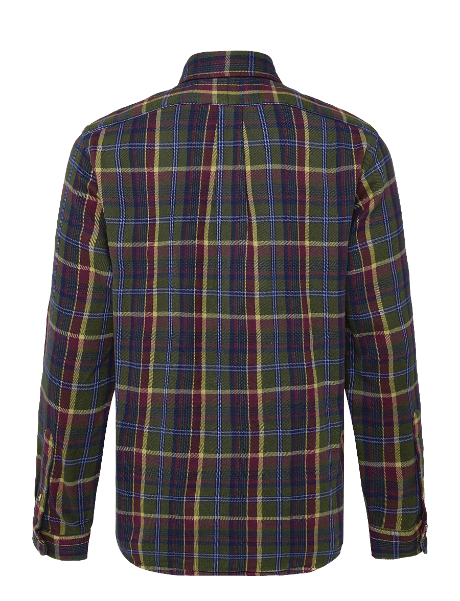 Polo Ralph Lauren - BRUSHED FLANNEL-WVN-SHIRT - flanell-hemden - 7403b olive berry - 1