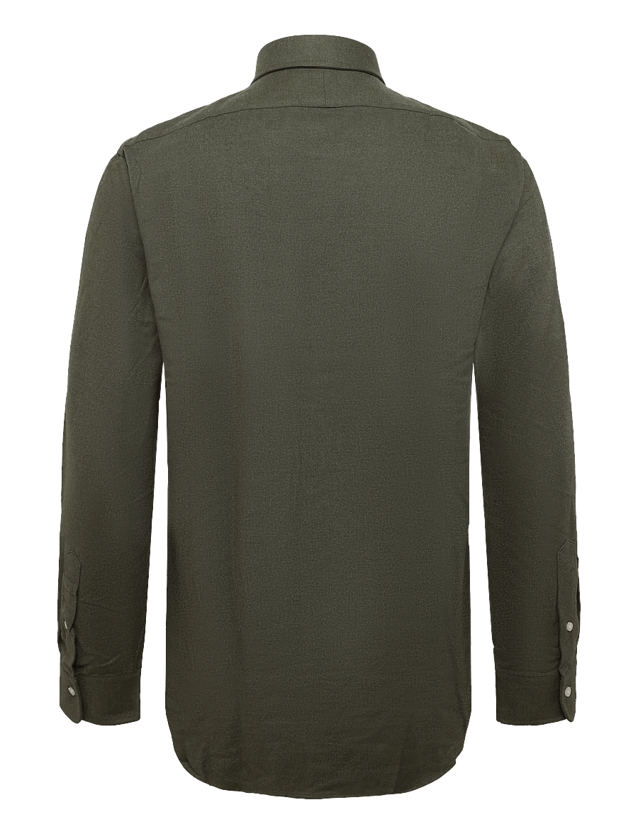 Polo Ralph Lauren - HV WT PERFRMC TWILL-WVN-SHIRT - casual shirts - olive shrub heath - 1