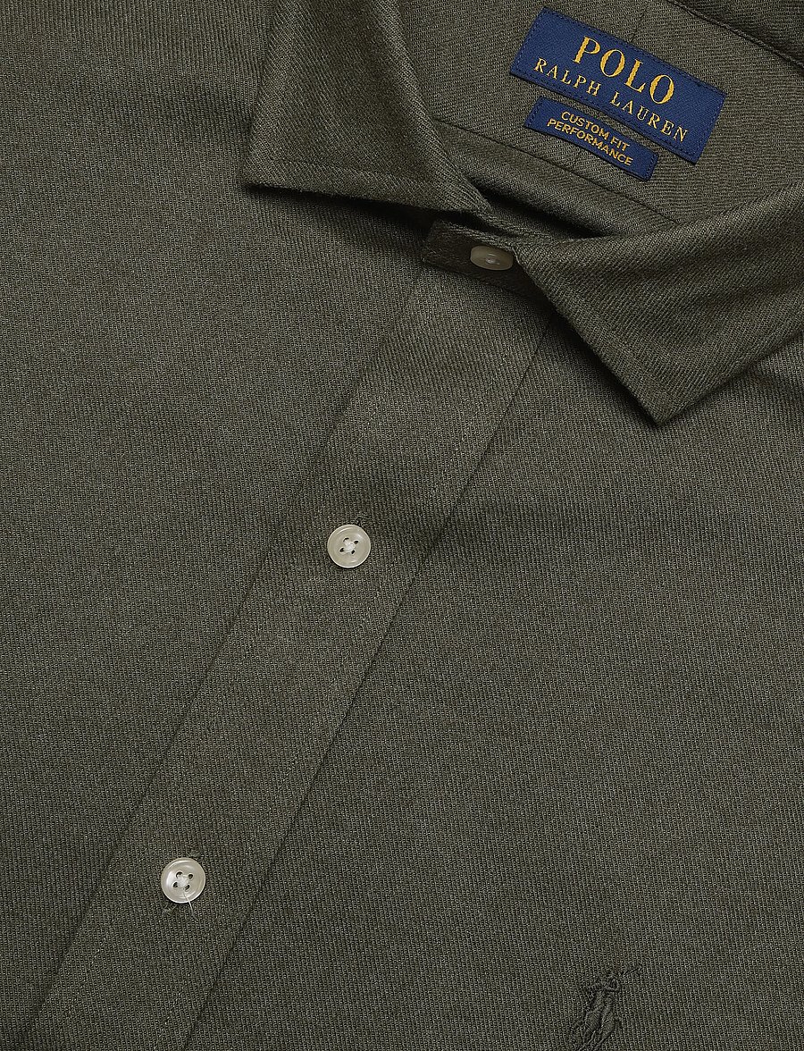 Polo Ralph Lauren - HV WT PERFRMC TWILL-WVN-SHIRT - casual shirts - olive shrub heath - 2