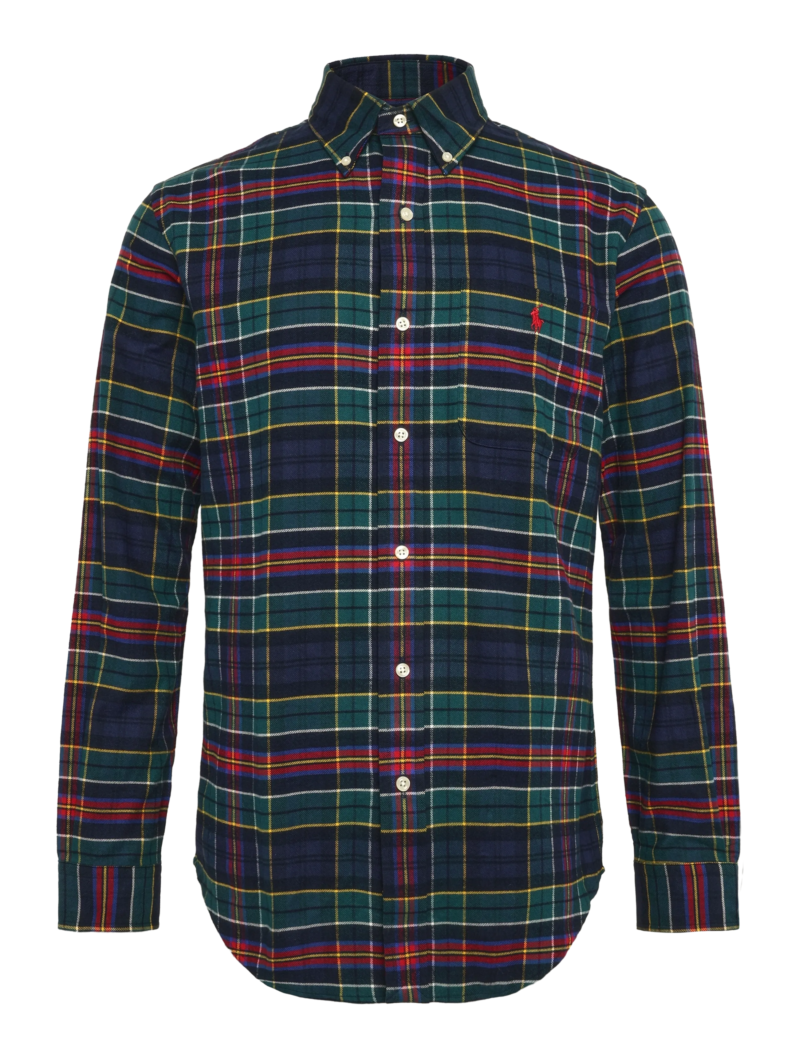 Polo Ralph Lauren - Custom Fit Plaid Performance Twill Shirt - checkered shirts - 7442 green red mu - 2