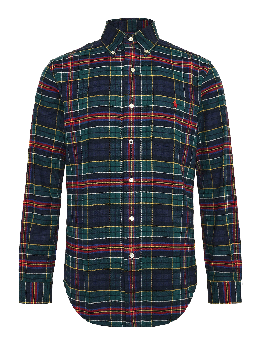 Polo Ralph Lauren - Custom Fit Plaid Performance Twill Shirt - checkered shirts - 7442 green red mu - 2
