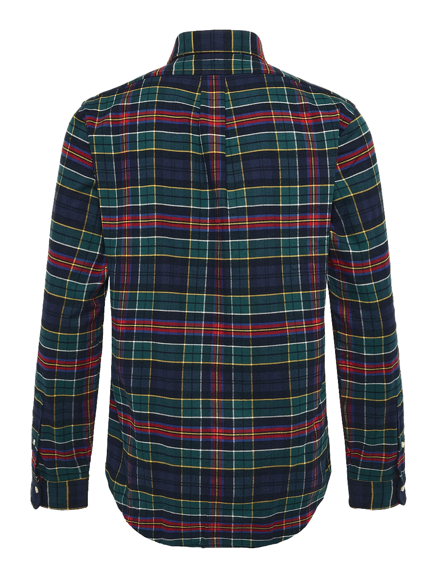 Polo Ralph Lauren - Custom Fit Plaid Performance Twill Shirt - checkered shirts - 7442 green red mu - 3
