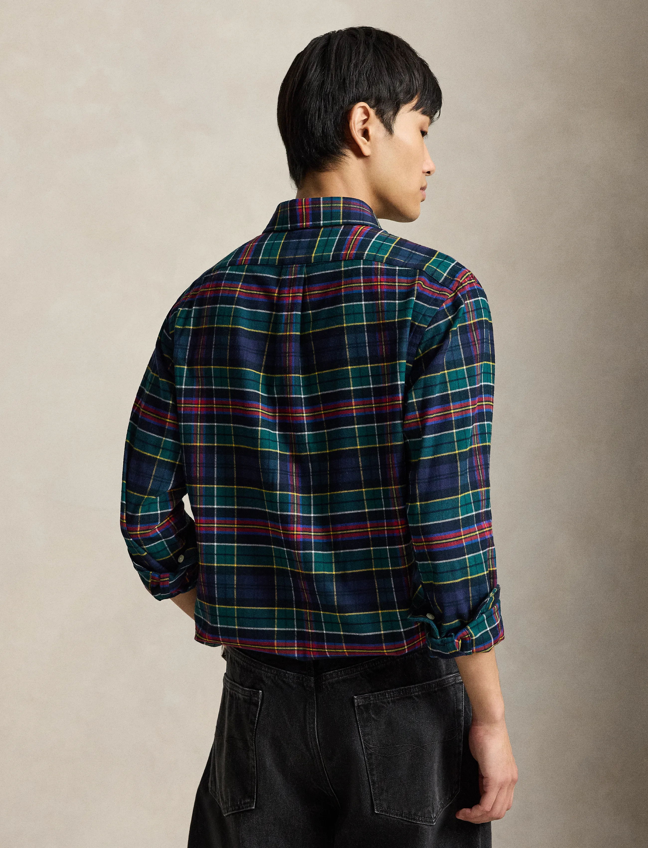 Polo Ralph Lauren - Custom Fit Plaid Performance Twill Shirt - 7442 green red mu - 2