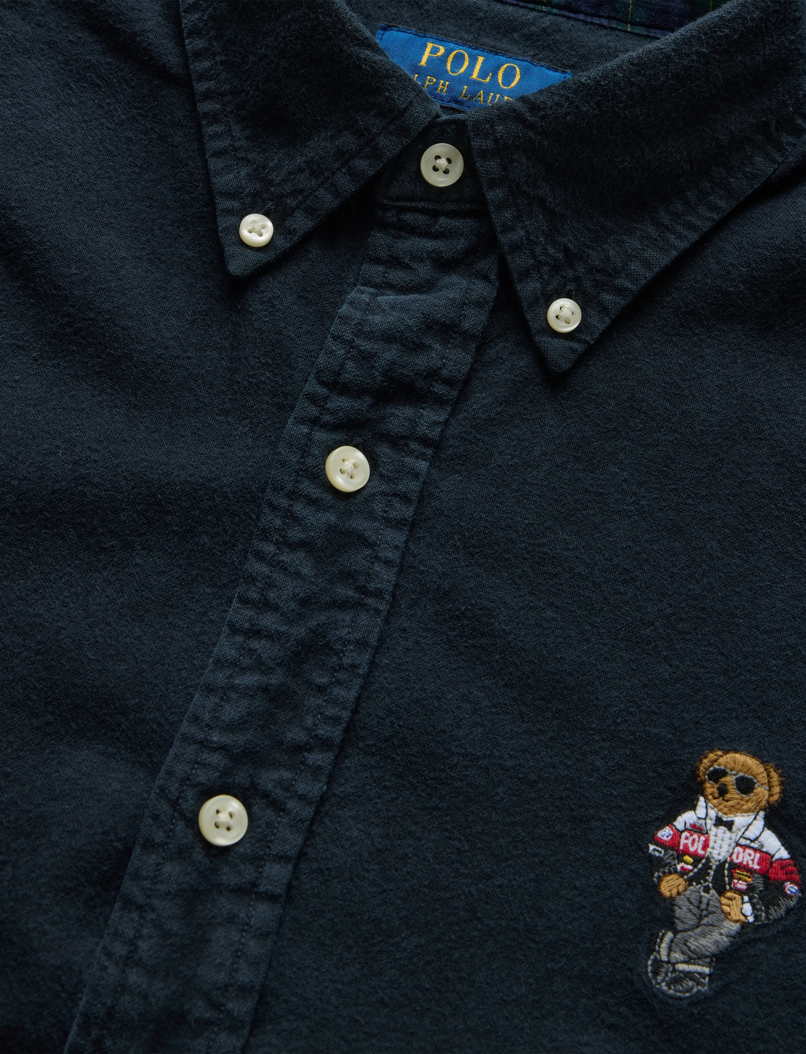 Polo Ralph Lauren - Custom Fit Polo Bear Oxford Shirt - oxford shirts - 7437a polo black - 2