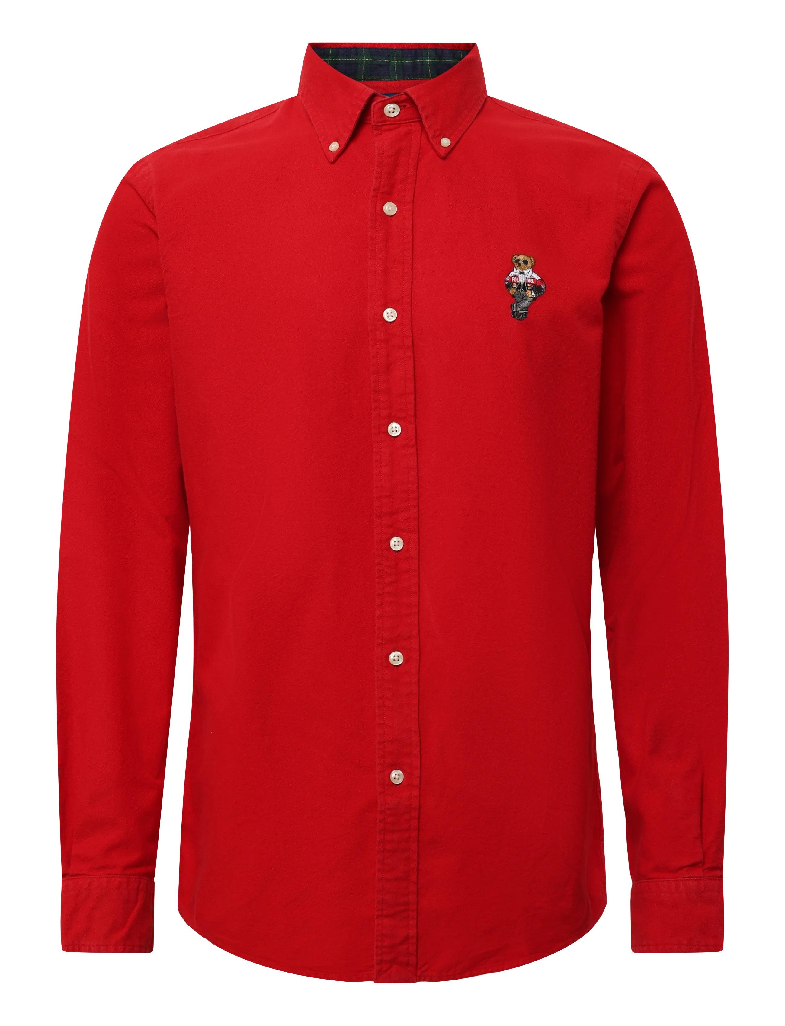 Polo Ralph Lauren Custom Fit Polo Bear Oxford Shirt - Oxfordi särgid - 7437B RL2000 RED / red