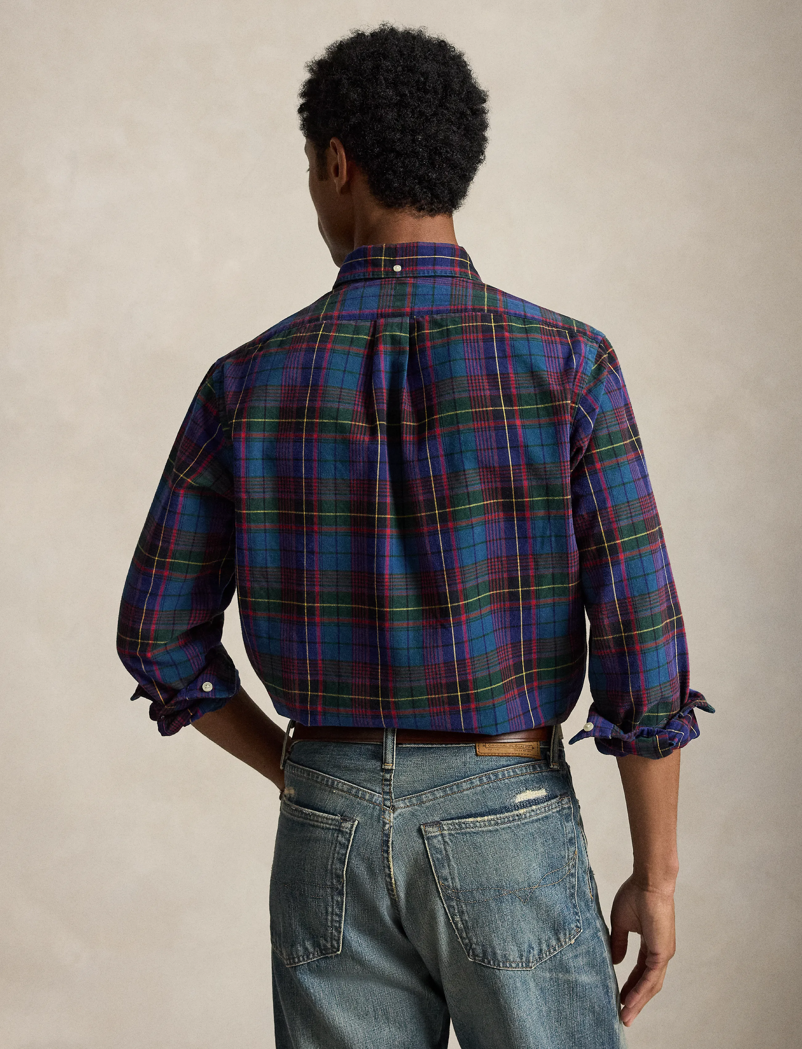 Polo Ralph Lauren - Custom Fit Plaid Brushed Oxford Shirt - flannel-skjorter - 7436 green jewel - 3