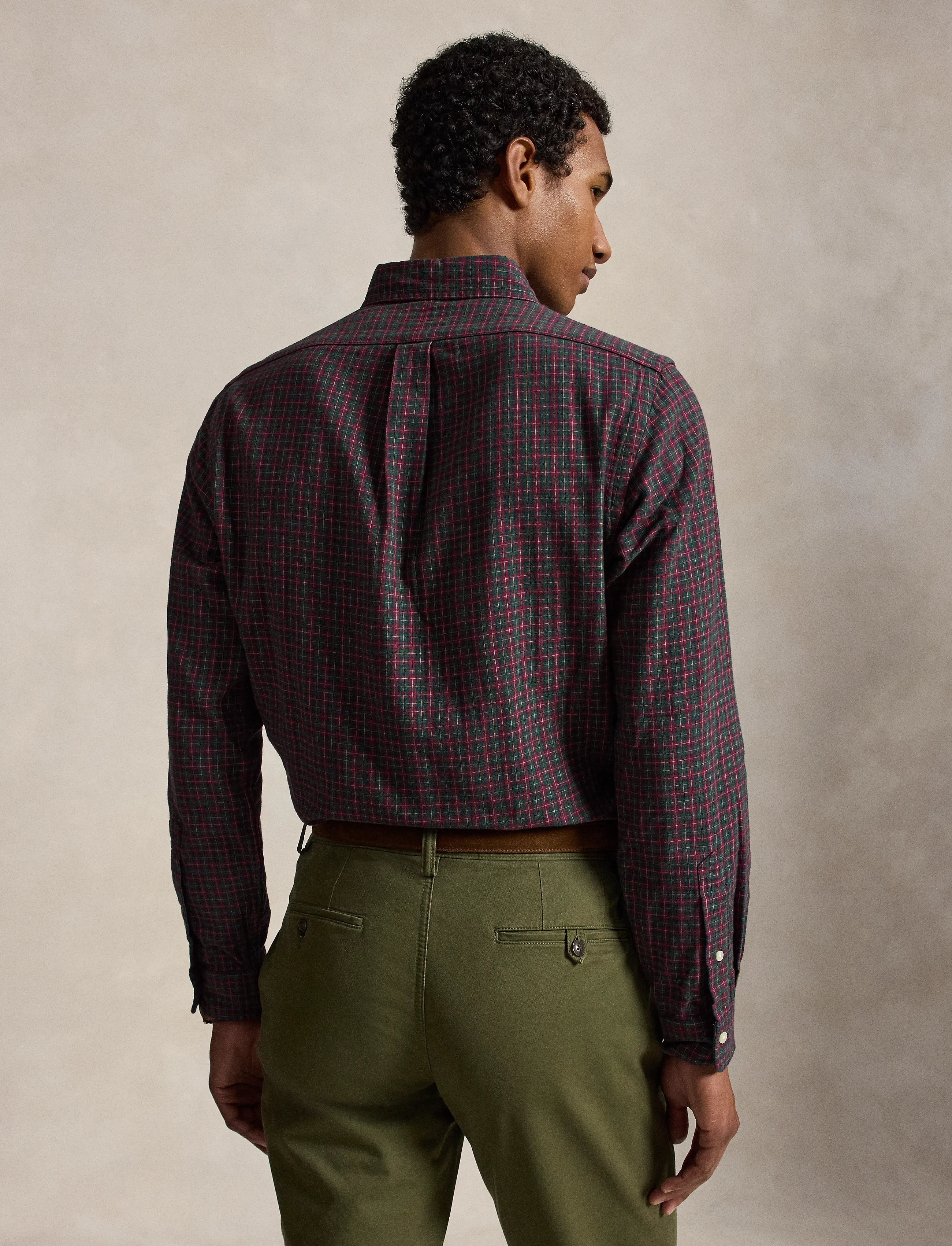 Polo Ralph Lauren - Custom Fit Double-Faced Oxford Shirt - casual hemden - 7416 forest red m - 4