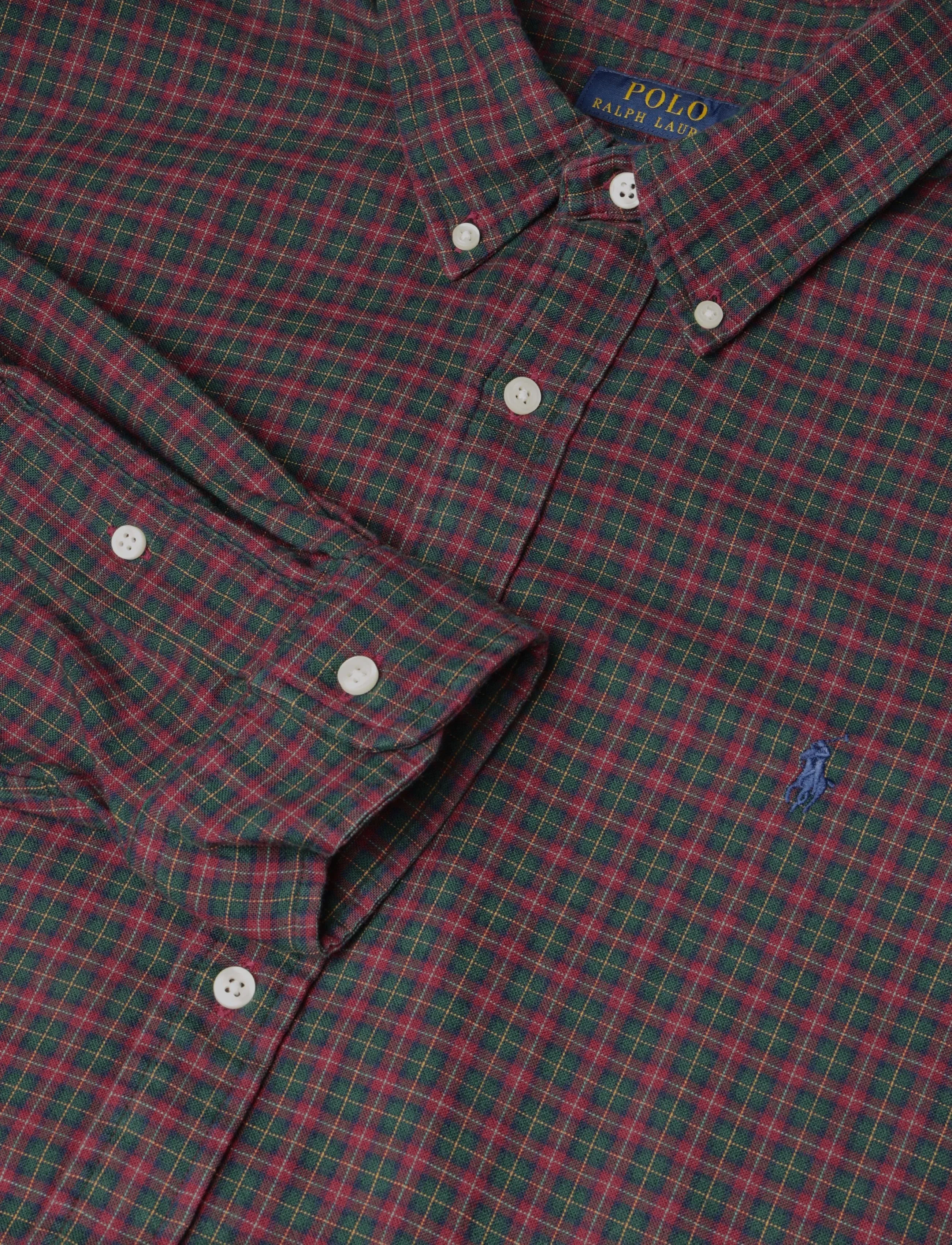 Polo Ralph Lauren - DOUBLE FACED OXFORD-WVN-SHIRT - casual hemden - 7416 forest red m - 2
