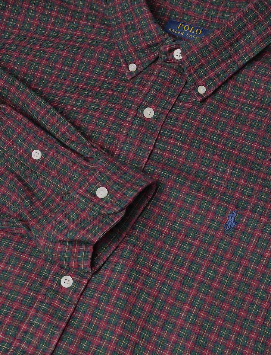 Polo Ralph Lauren - DOUBLE FACED OXFORD-WVN-SHIRT - casual hemden - 7416 forest red m - 2