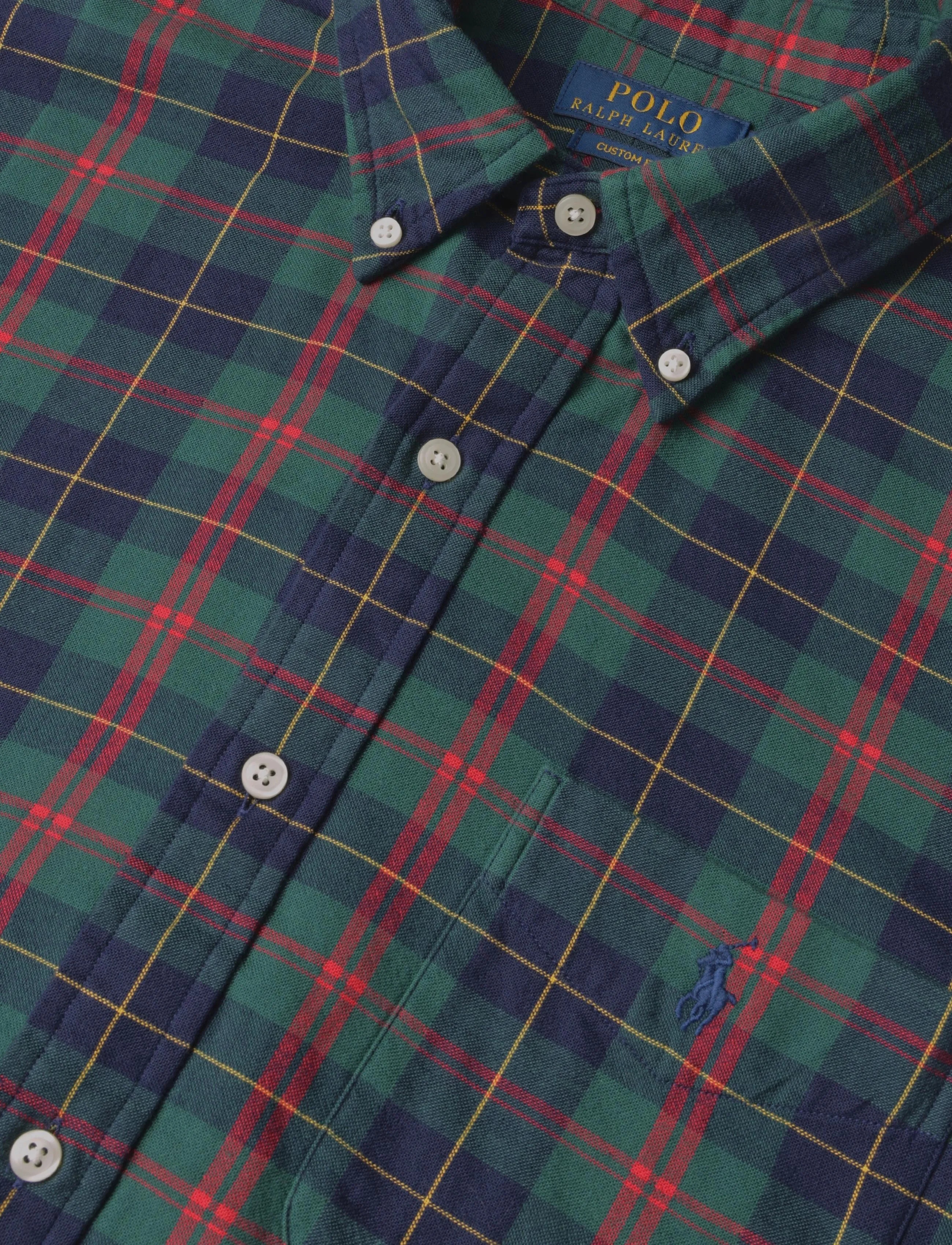 Polo Ralph Lauren - DOUBLE FACED OXFORD-WVN-SHIRT - casual hemden - 7334 navy green m - 2