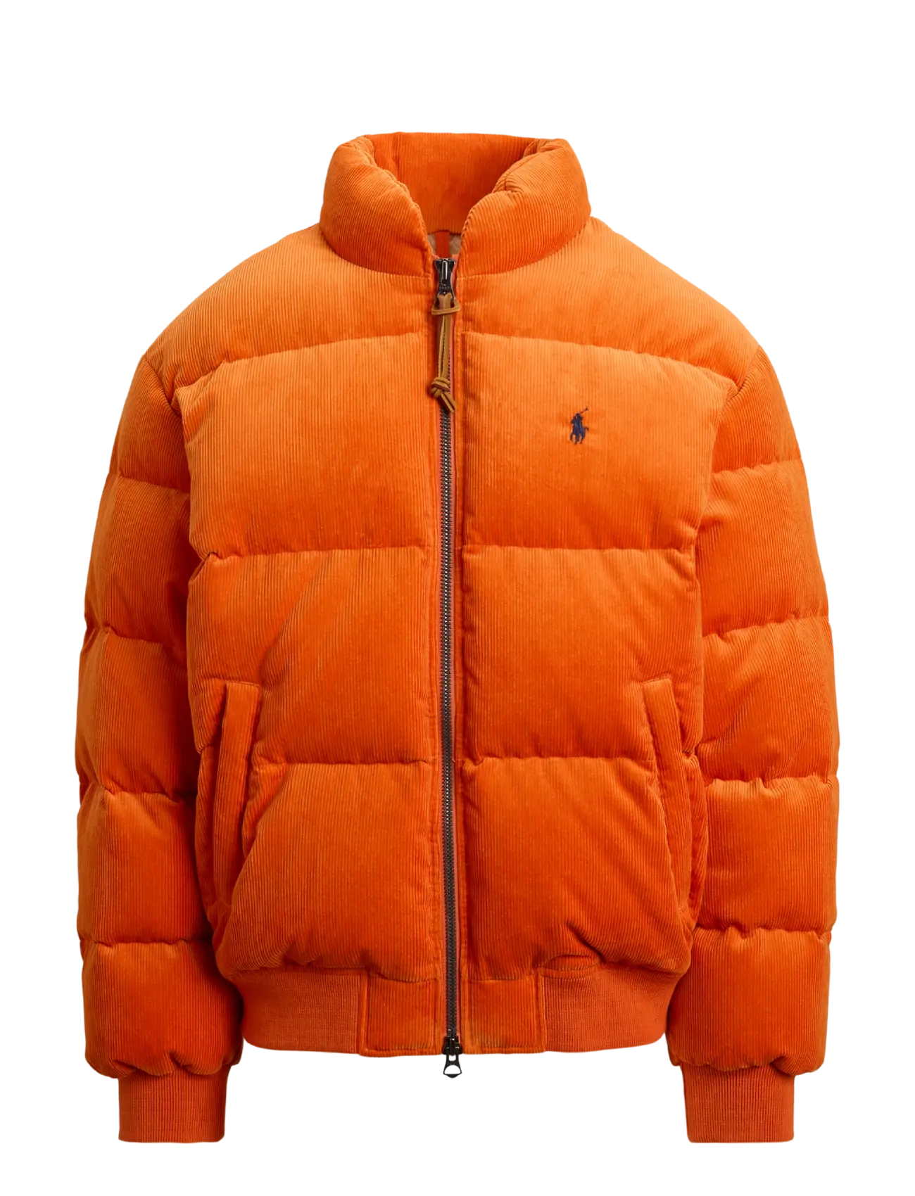 Polo Ralph Lauren - The Wyoming Corduroy Down Jacket - fodrade jackor - college orange - 1