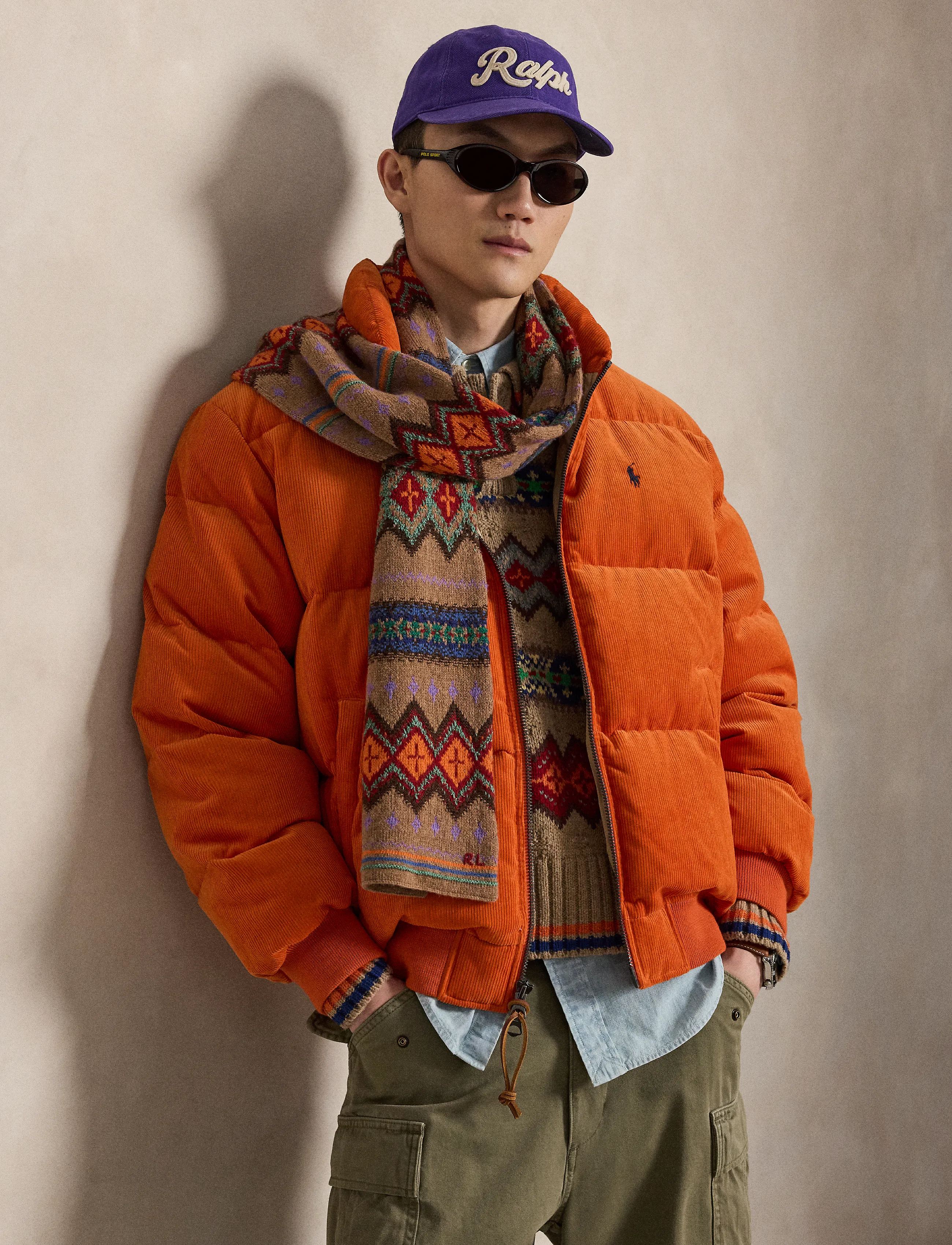 Polo Ralph Lauren - The Wyoming Corduroy Down Jacket - fodrade jackor - college orange - 4