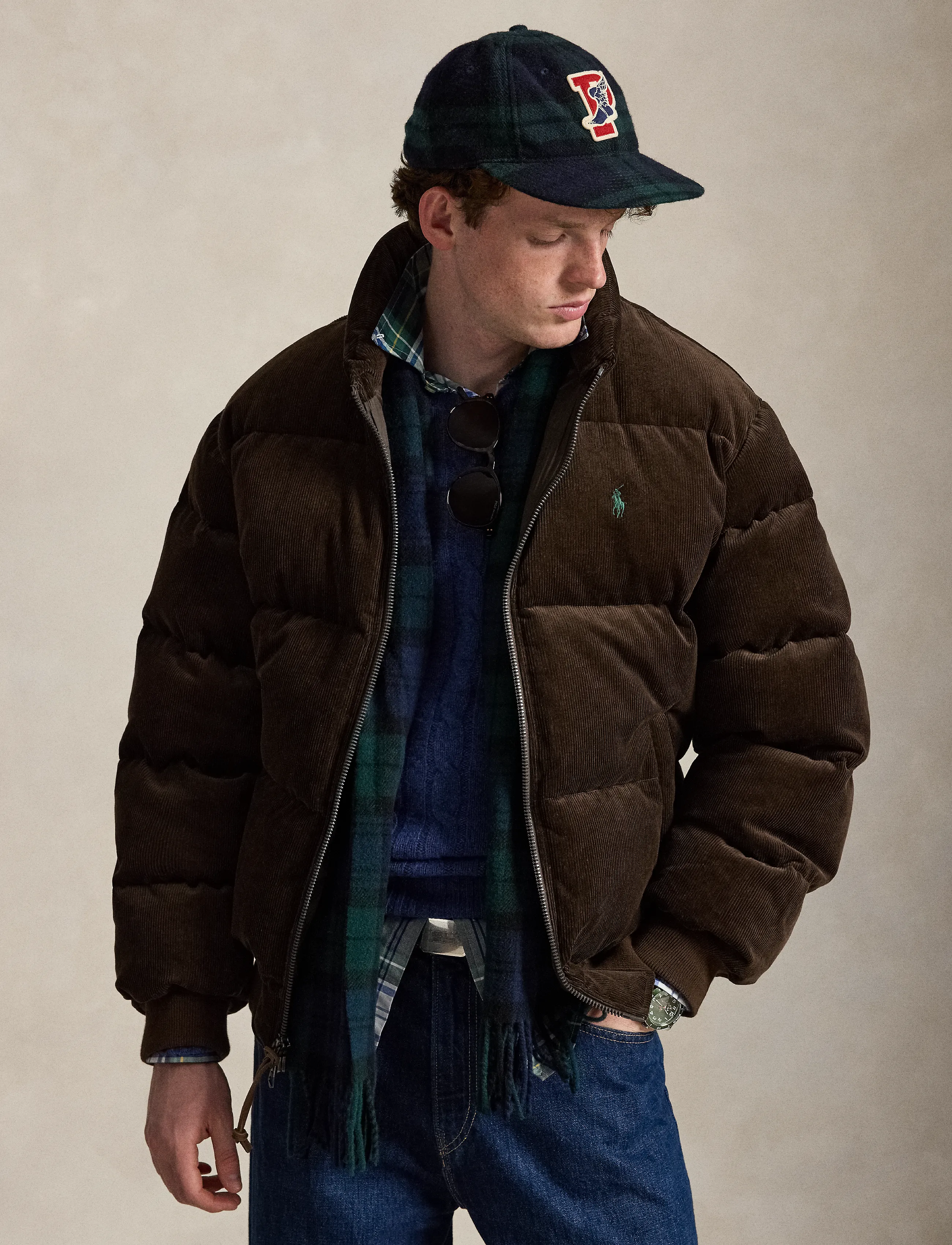 Polo Ralph Lauren The Wyoming Corduroy Down Jacket - Jakker - DARK BEECH / brown
