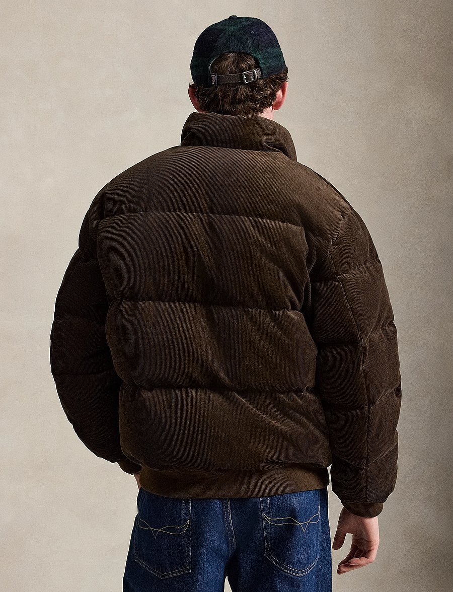 Polo Ralph Lauren - The Wyoming Corduroy Down Jacket - paminkštintosios striukės - dark beech - 3