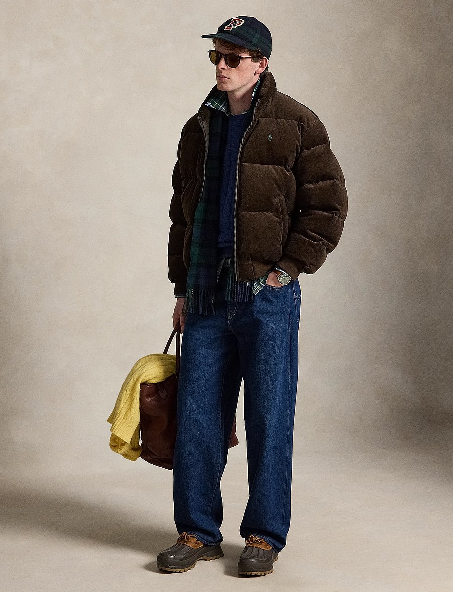 Polo Ralph Lauren - The Wyoming Corduroy Down Jacket - paminkštintosios striukės - dark beech - 4