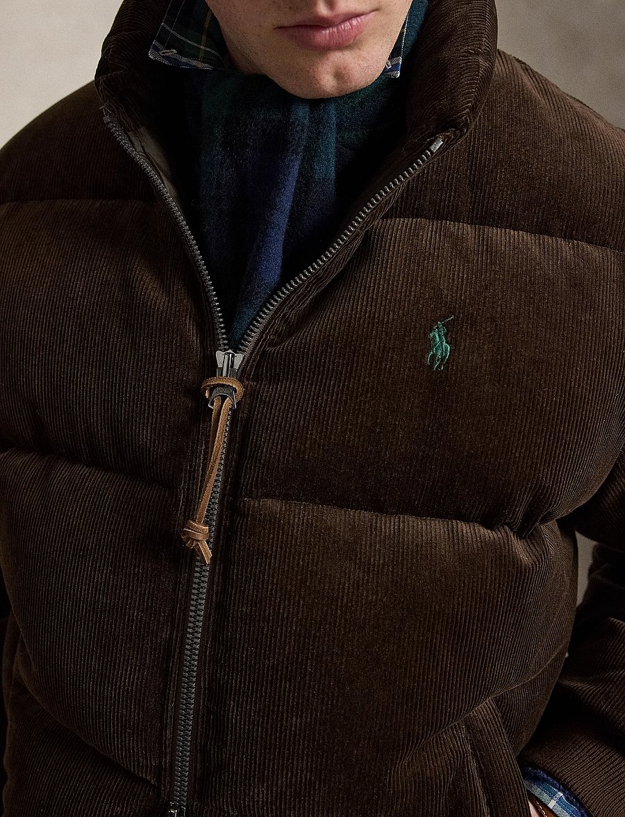 Polo Ralph Lauren - The Wyoming Corduroy Down Jacket - paminkštintosios striukės - dark beech - 5