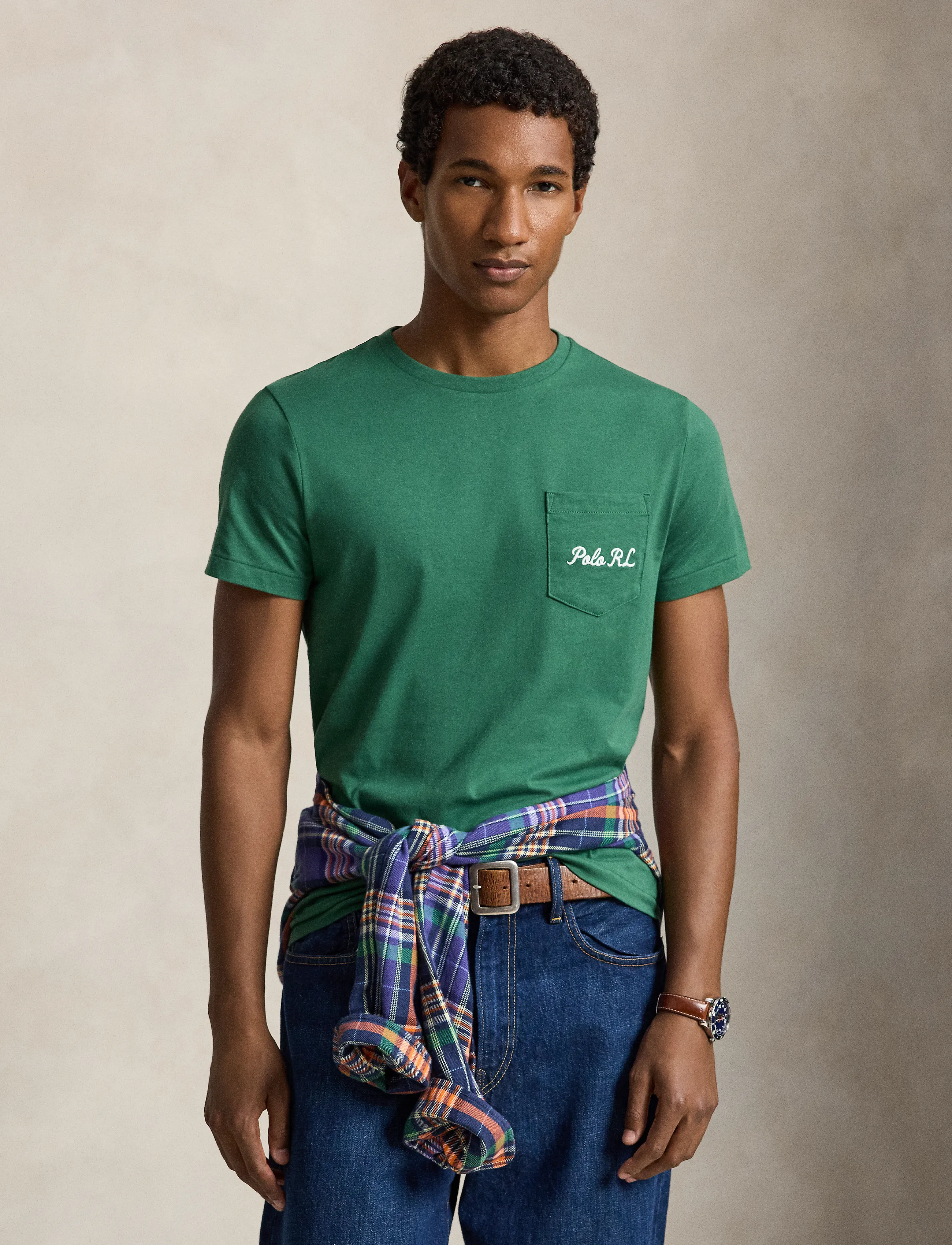 Polo Ralph Lauren Custom Slim Fit Polo Bear T-Shirt - T-krekli ar īsām piedurknēm - VERANO GREEN / green