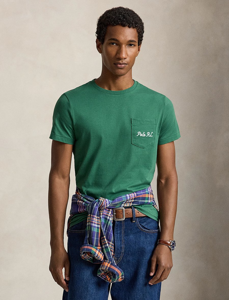 Polo Ralph Lauren - Custom Slim Fit Polo Bear T-Shirt - lühikeste varrukatega t-särgid - verano green - 0