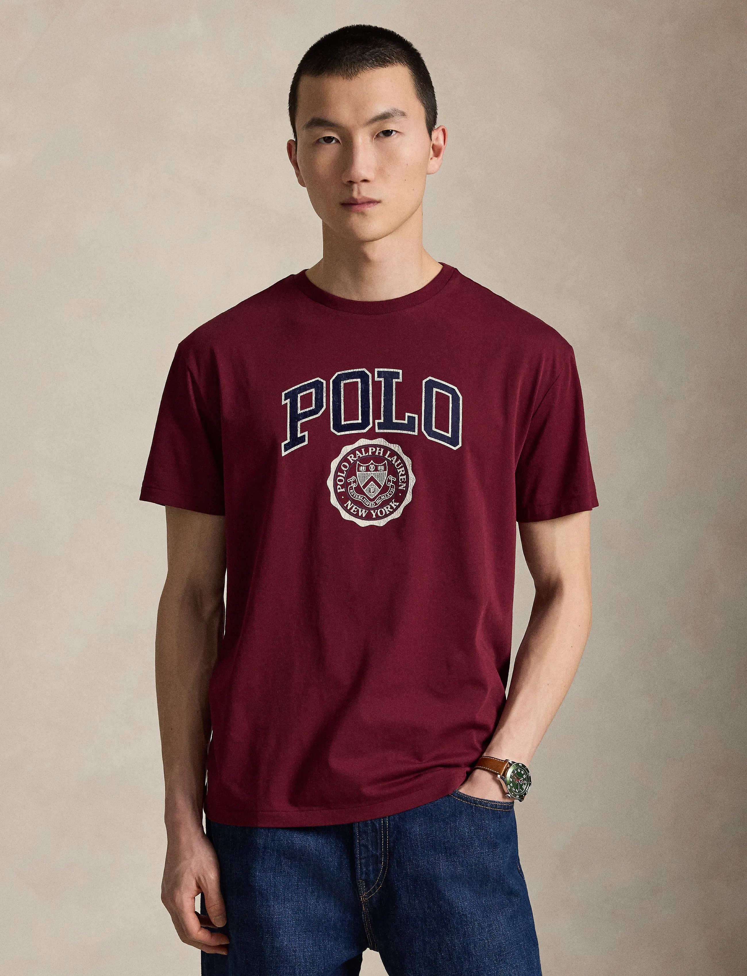 Polo Ralph Lauren T-shirt med logga Slim Fit - T-shirts - CLASSIC WINE / burgundy