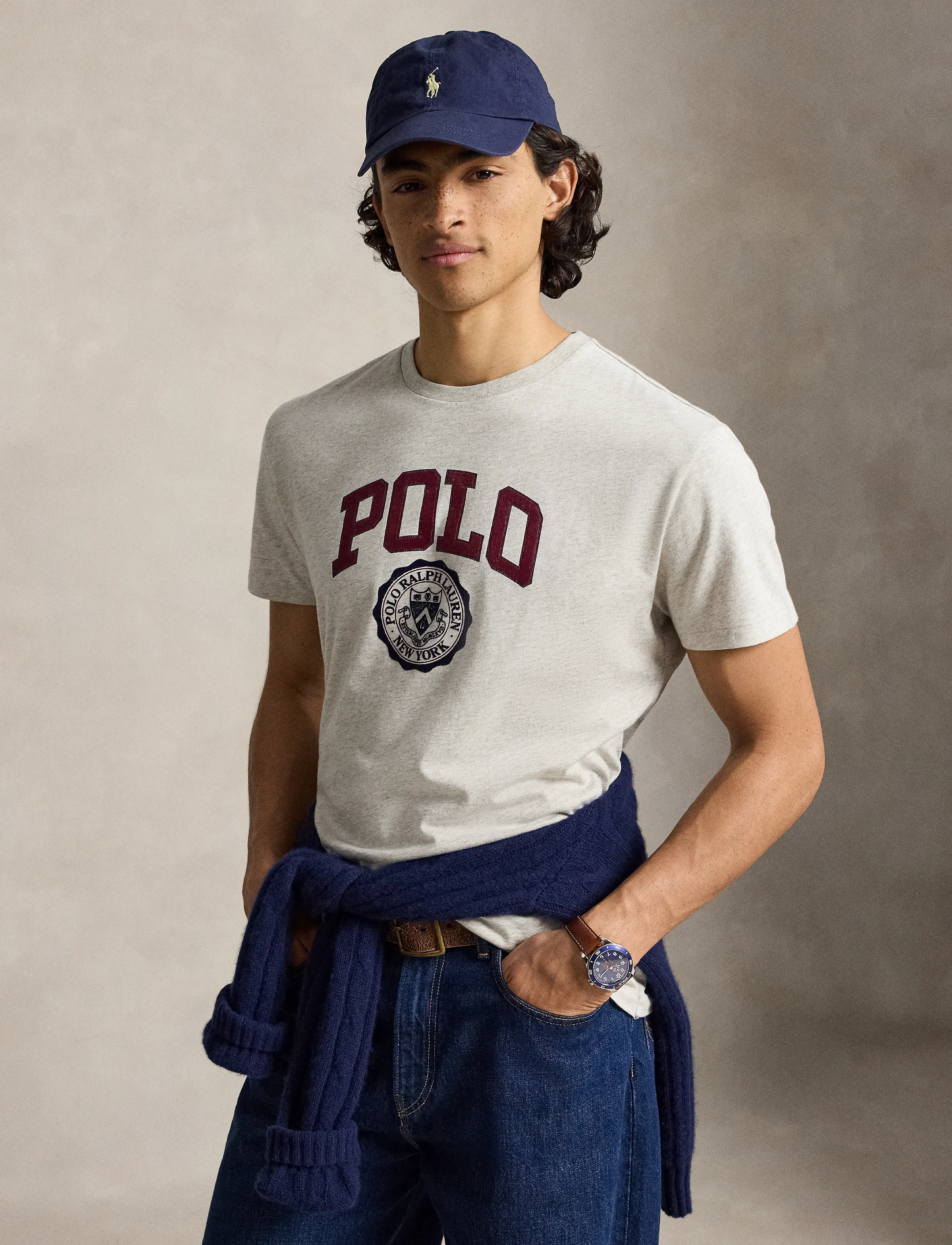 Polo Ralph Lauren T-shirt med logga Slim Fit - T-shirts - LT SPORT HEATHER / grey