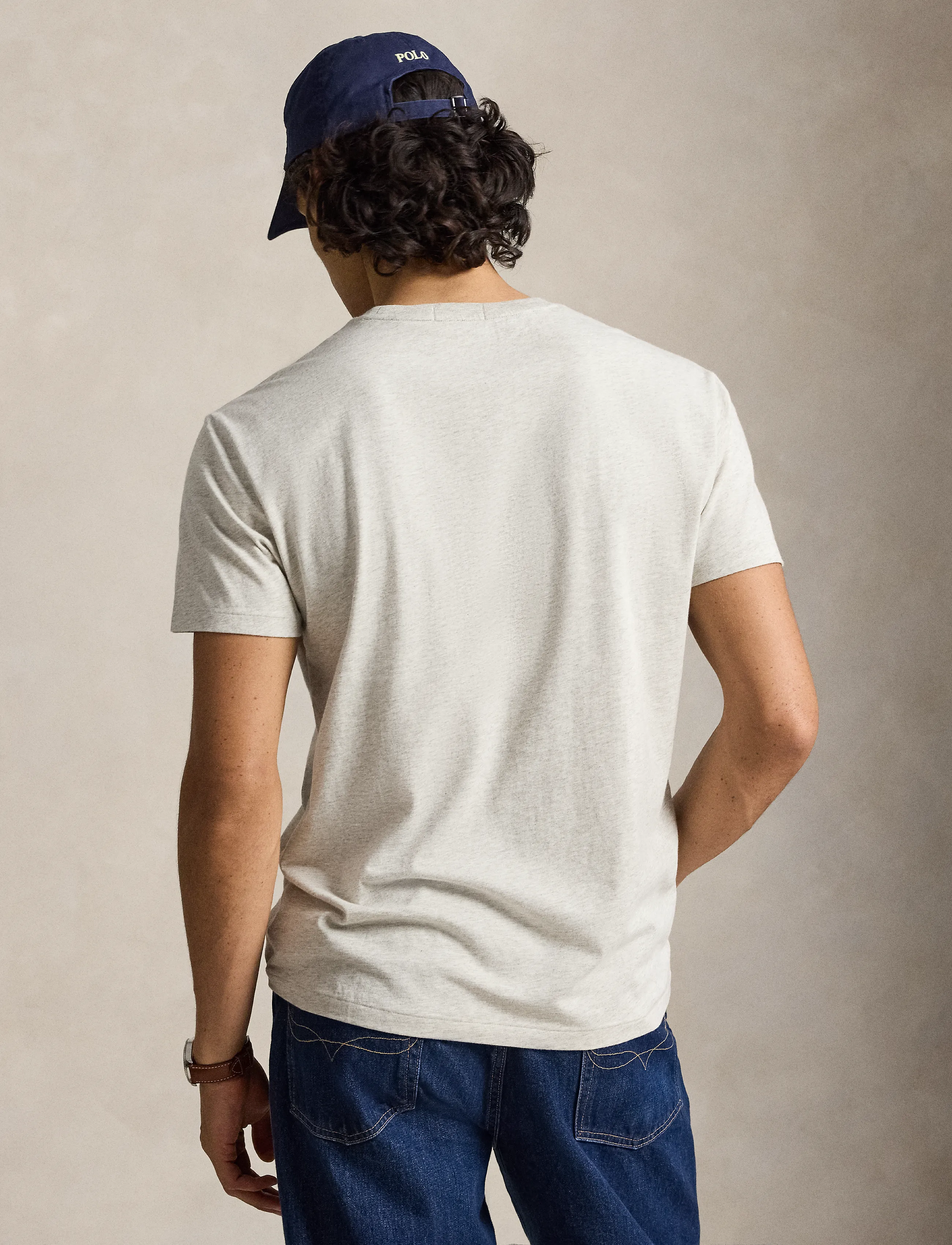Polo Ralph Lauren - Custom Slim Fit Logo T-Shirt - kurzärmelige t-shirts - lt sport heather - 4