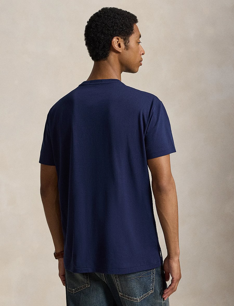 Polo Ralph Lauren - Custom Slim Fit Logo T-Shirt - kurzärmelige t-shirts - newport navy - 4