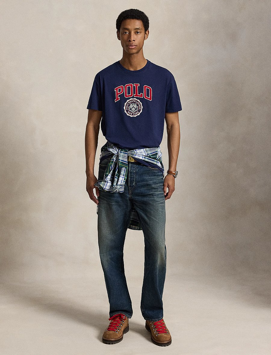 Polo Ralph Lauren - Custom Slim Fit Logo T-Shirt - kurzärmelige t-shirts - newport navy - 5