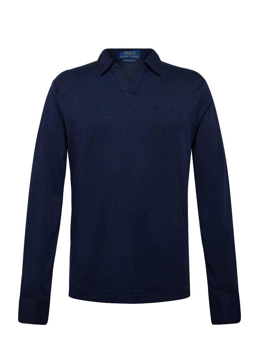 Polo Ralph Lauren - 50/1 INTERLOCK-KNT-POLO - prjónaðir, síðerma pólóbolir - refined navy/c792 - 0