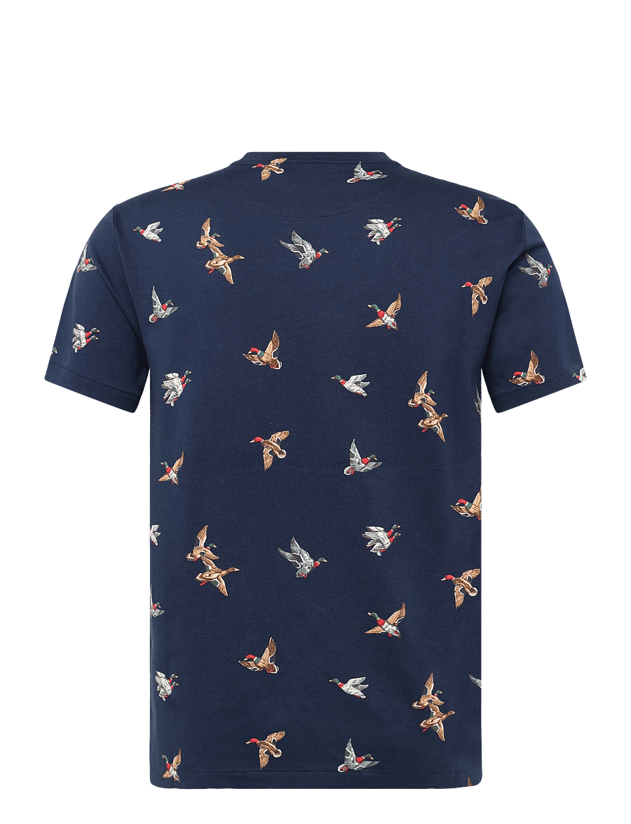 Polo Ralph Lauren - 26/1 PRINTED JERSEY-KNT-T-SHIRT - kurzärmelige t-shirts - mallard flight ne - 1
