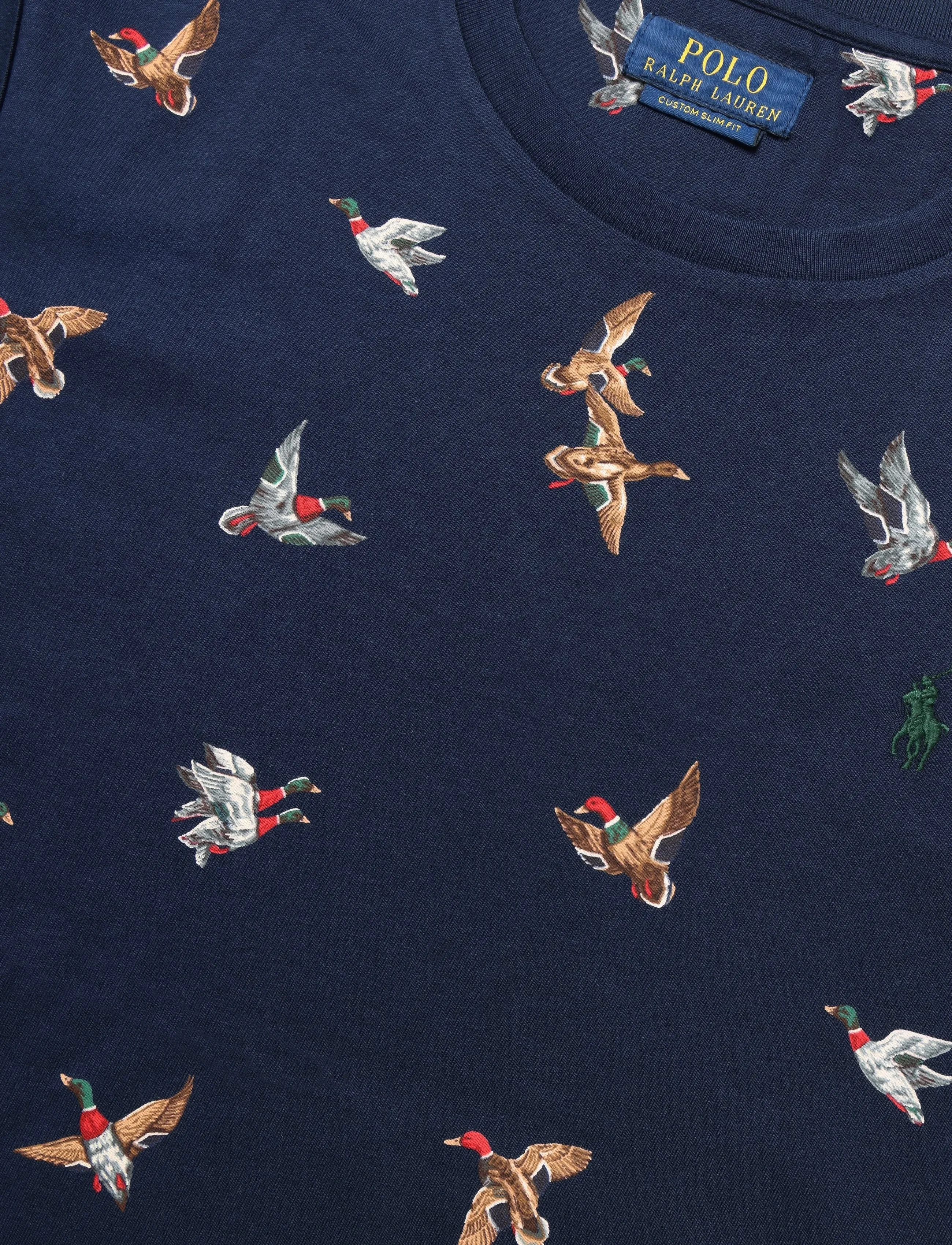 Polo Ralph Lauren - 26/1 PRINTED JERSEY-KNT-T-SHIRT - kurzärmelige t-shirts - mallard flight ne - 2