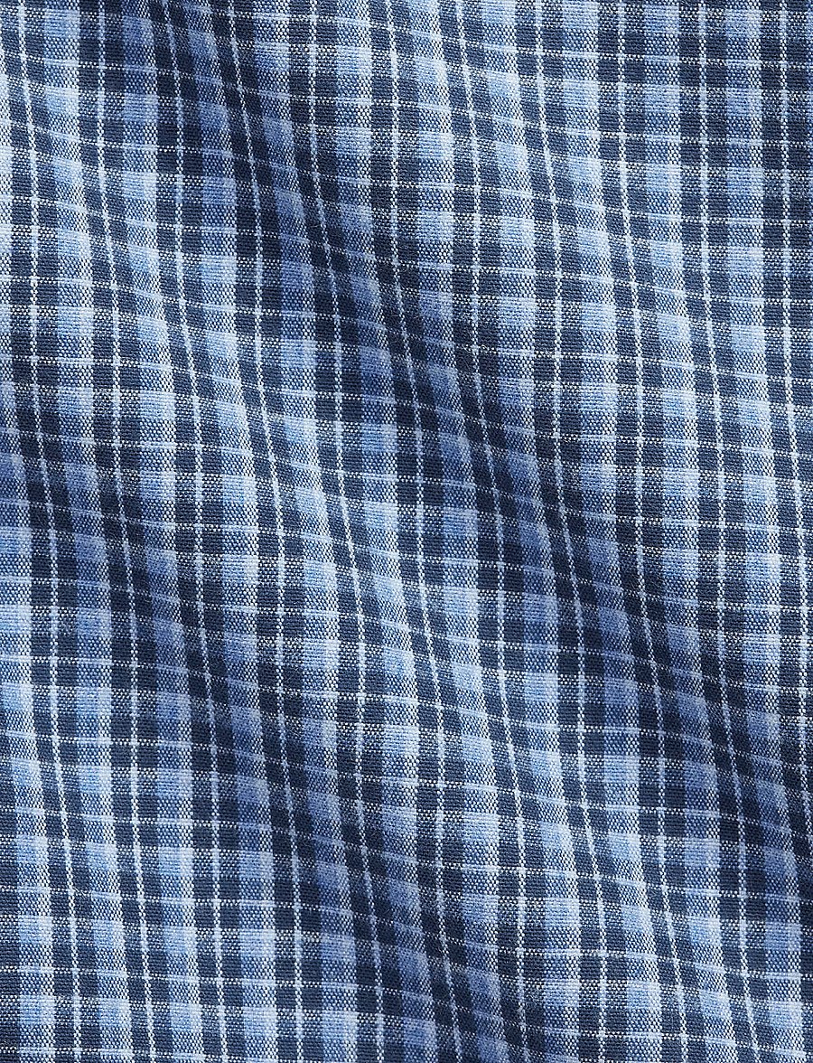 Polo Ralph Lauren - Custom Fit Plaid Oxford Shirt - oxford-skjortor - 7522a blue heathe - 1