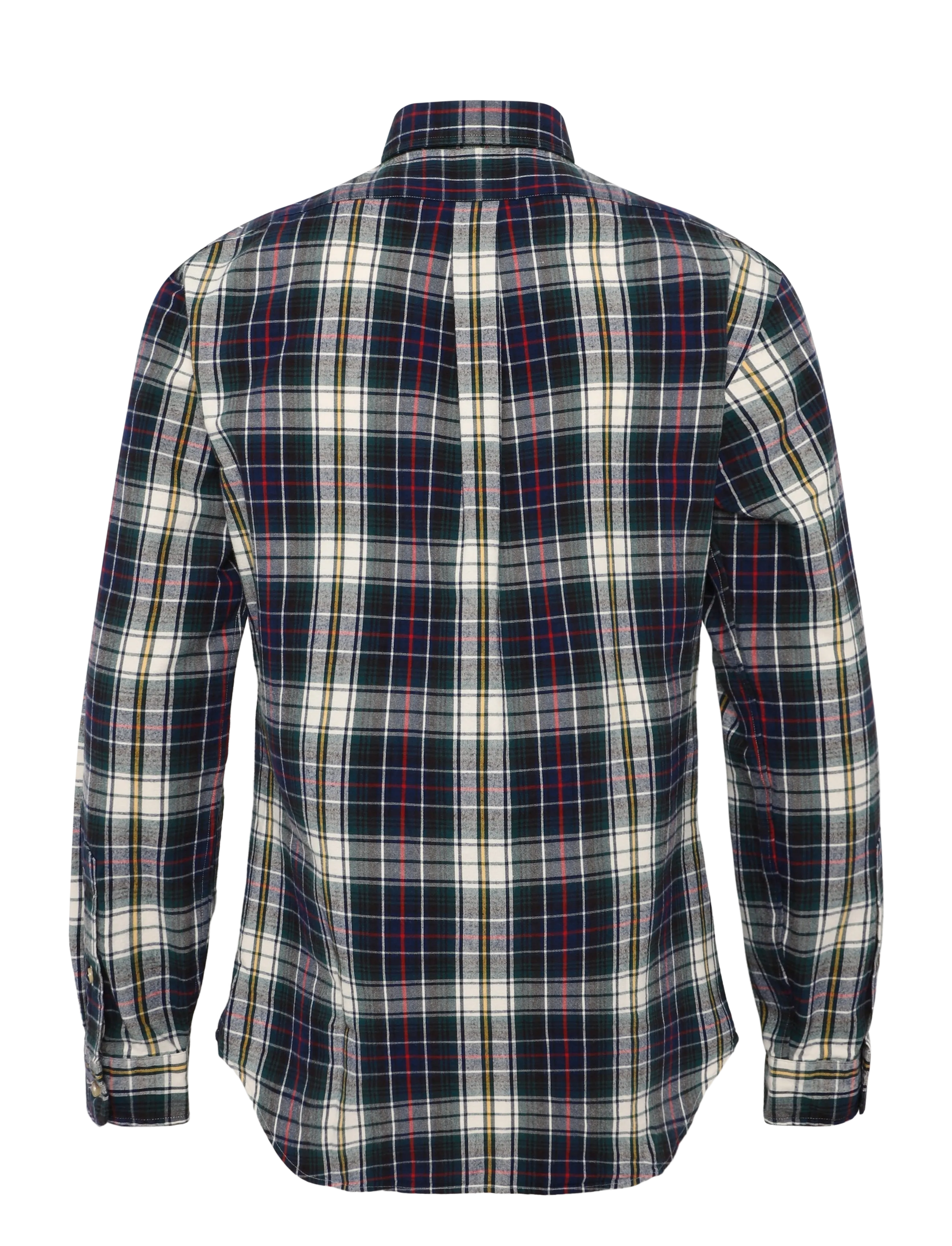 Polo Ralph Lauren - Custom Fit Plaid Brushed Oxford Shirt - köflóttar skyrtur - 7330 navy green m - 2