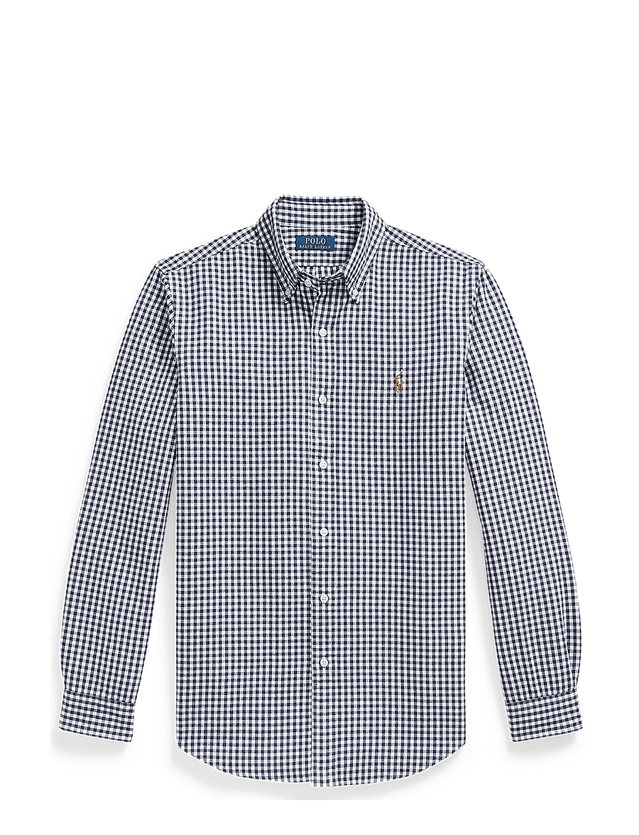 Polo Ralph Lauren - Custom Fit Gingham Oxford Shirt - karierte hemden - 7523a white sprin - 0