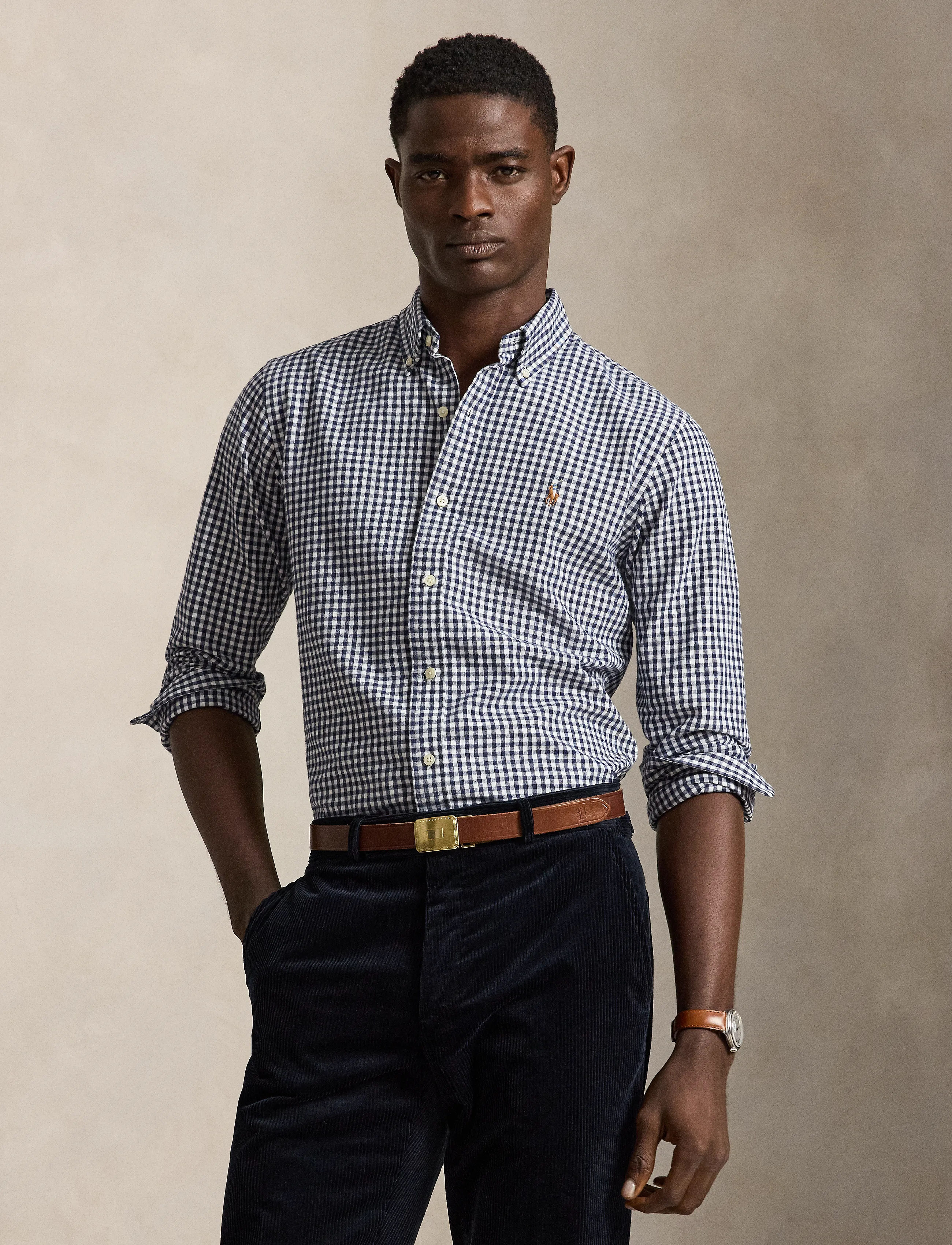 Polo Ralph Lauren Custom Fit Gingham Oxford Shirt - Karierte Hemden - 7523A WHITE SPRIN / white