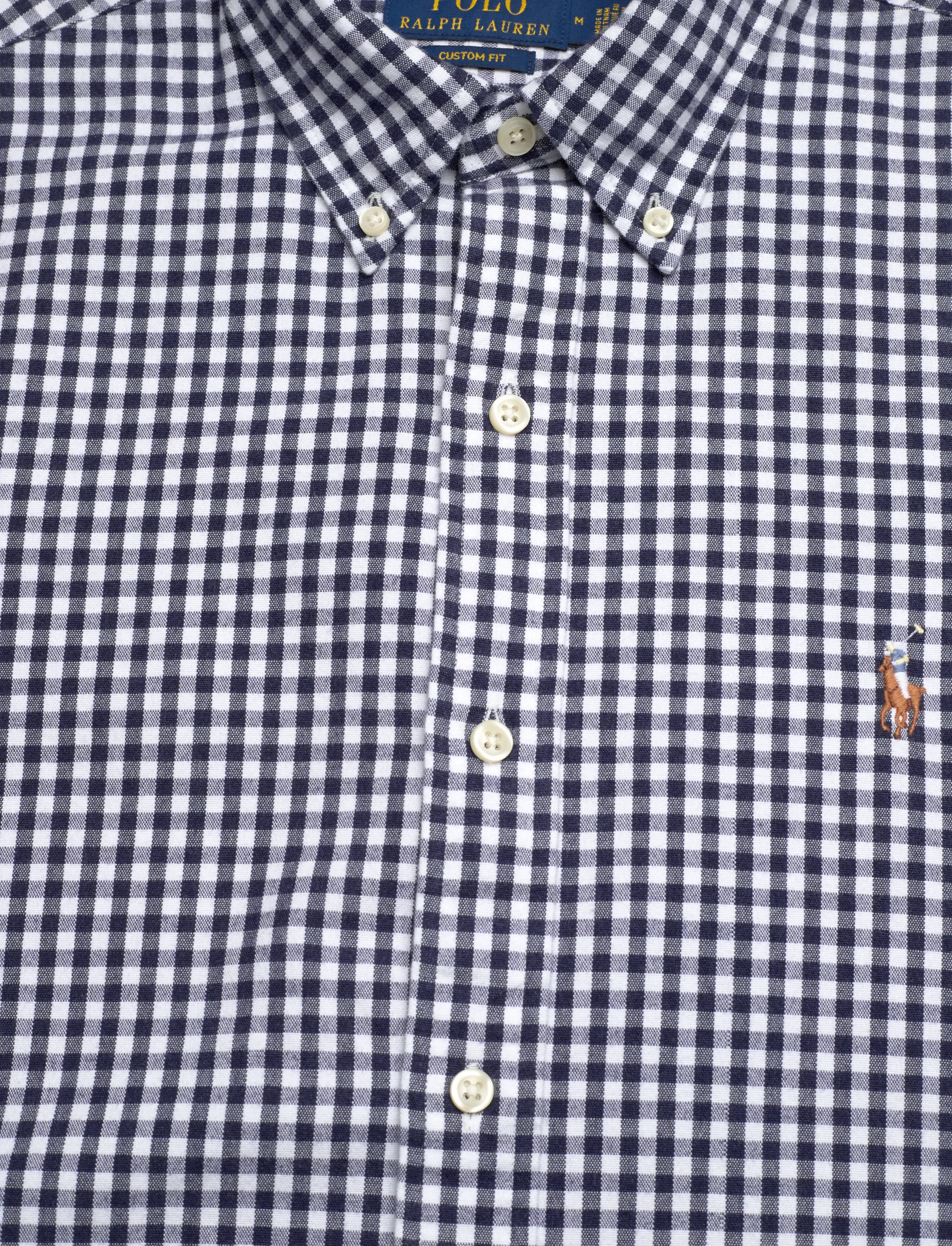 Polo Ralph Lauren - Custom Fit Gingham Oxford Shirt - karierte hemden - 7523a white sprin - 1
