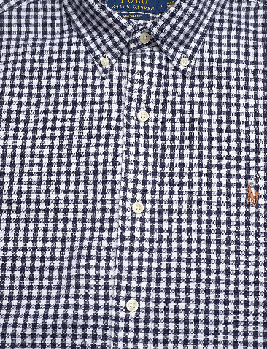 Polo Ralph Lauren - Custom Fit Gingham Oxford Shirt - karierte hemden - 7523a white sprin - 1